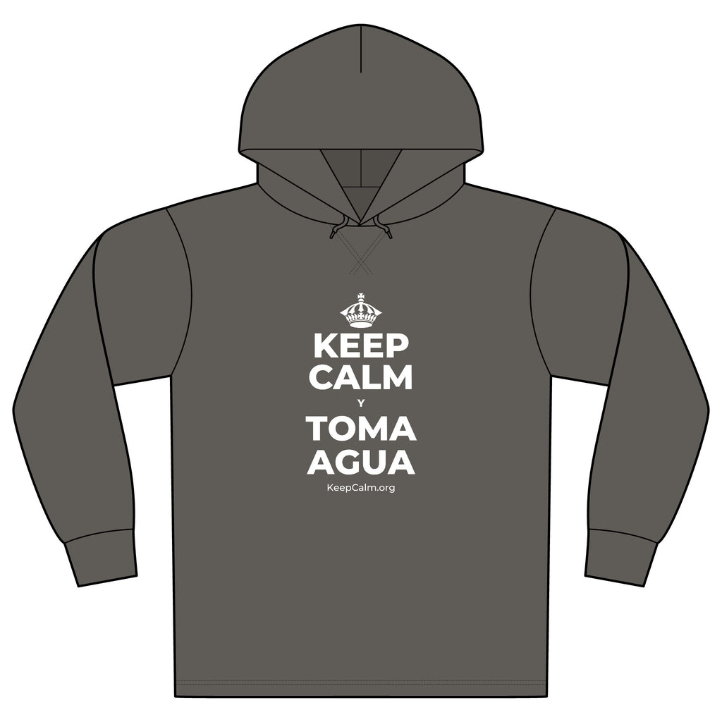 KEEP CALM Y TOMA AGUA Organic Hoodie Tee
