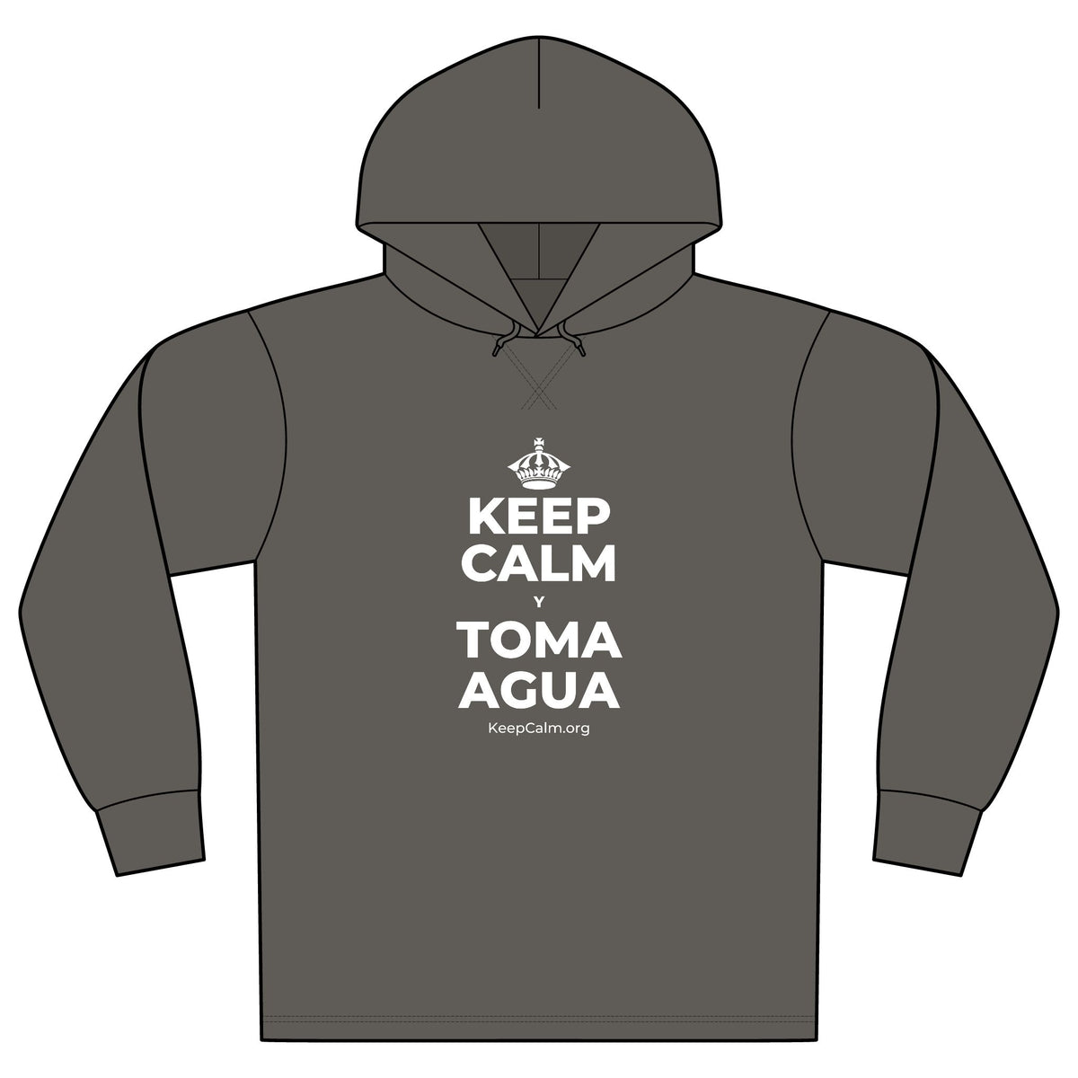 KEEP CALM Y TOMA AGUA Organic Hoodie Tee