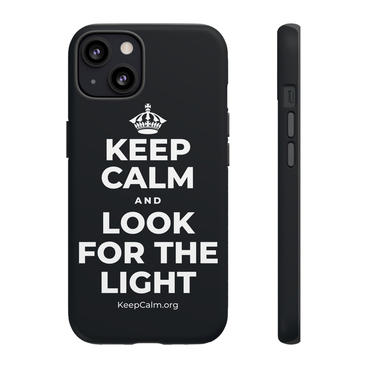 KEEP CALM AND LOOK FOR THE LIGHT Phone Case (Dark)