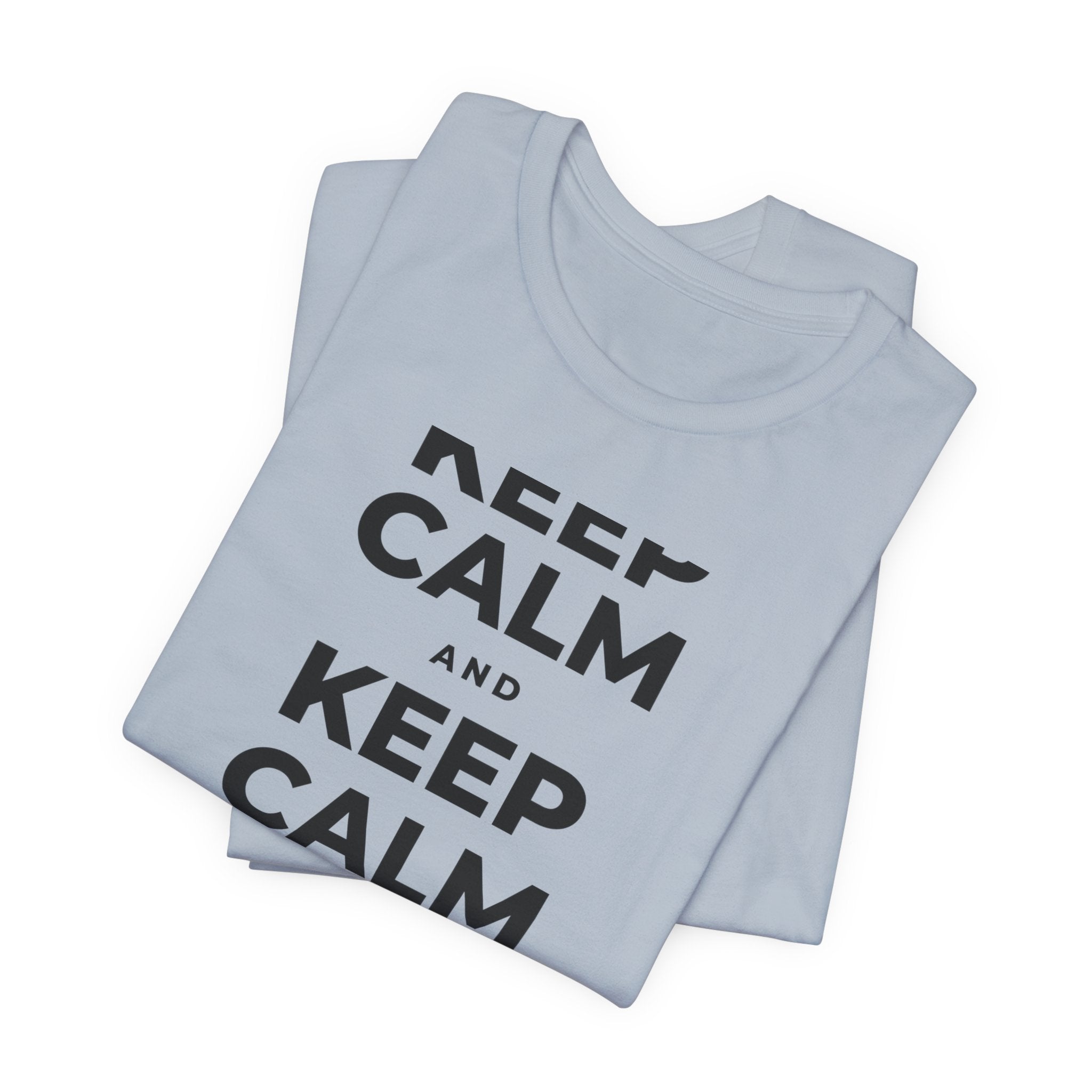 KEEP CALM AND TAKE A WALK T-Shirt (White–Asphalt)