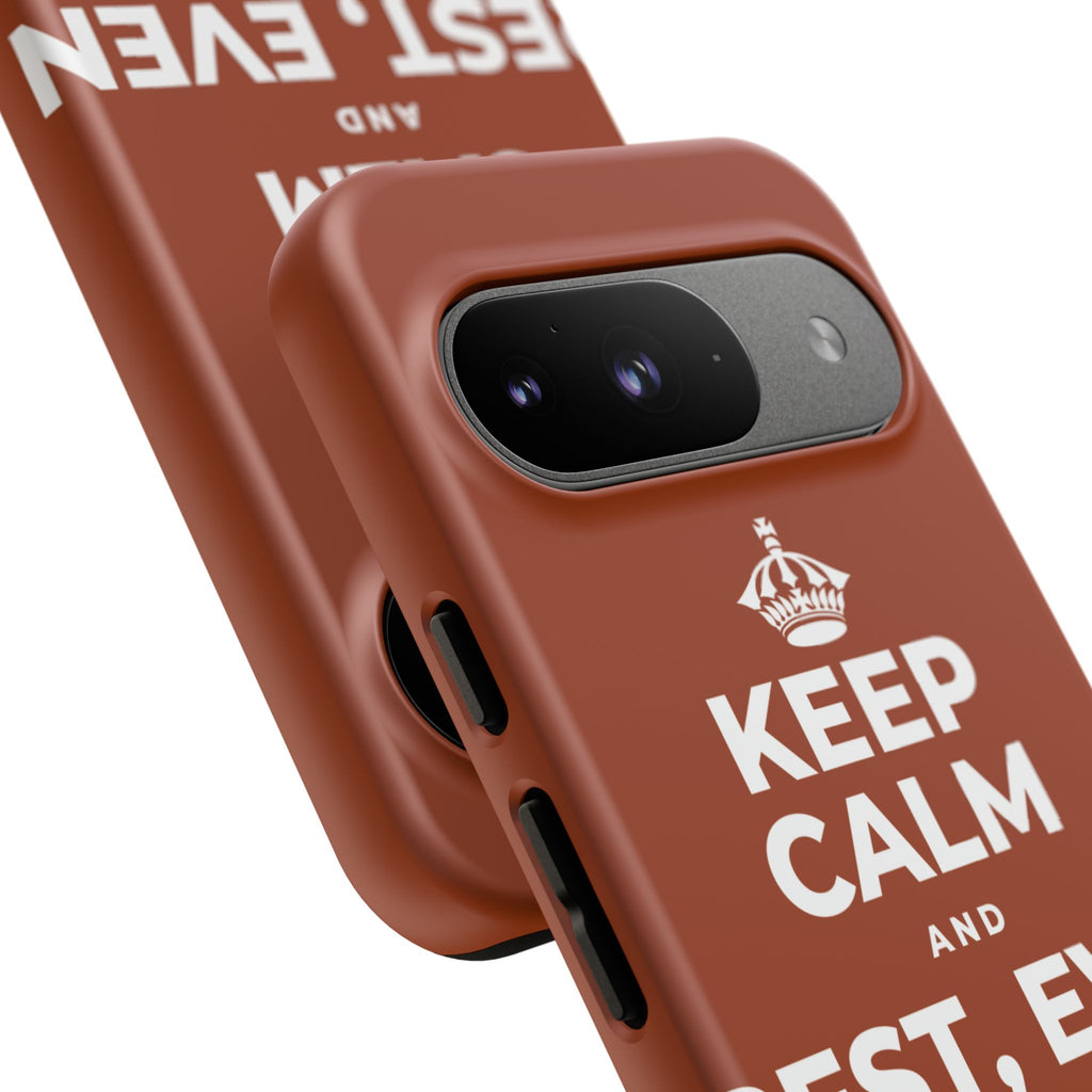 KEEP CALM AND REST, EVEN WIDE AWAKE Phone Case