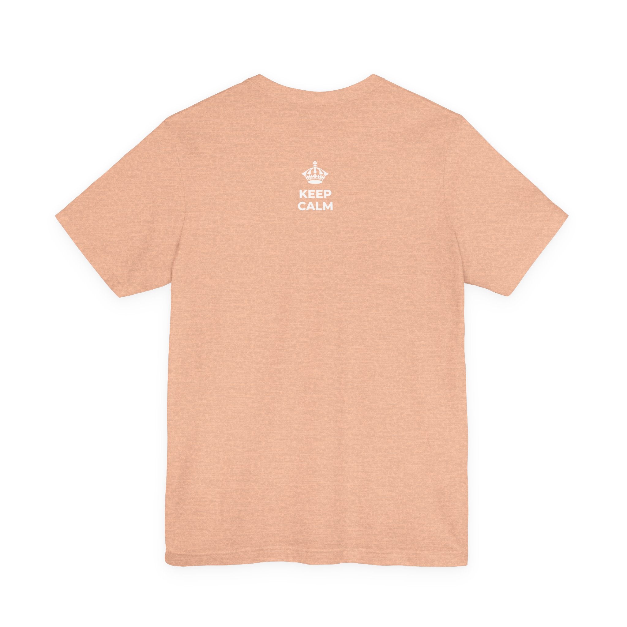 KEEP CALM AND LET LOVE FLOW T-Shirt (Soft Cream–Heather Mauve)