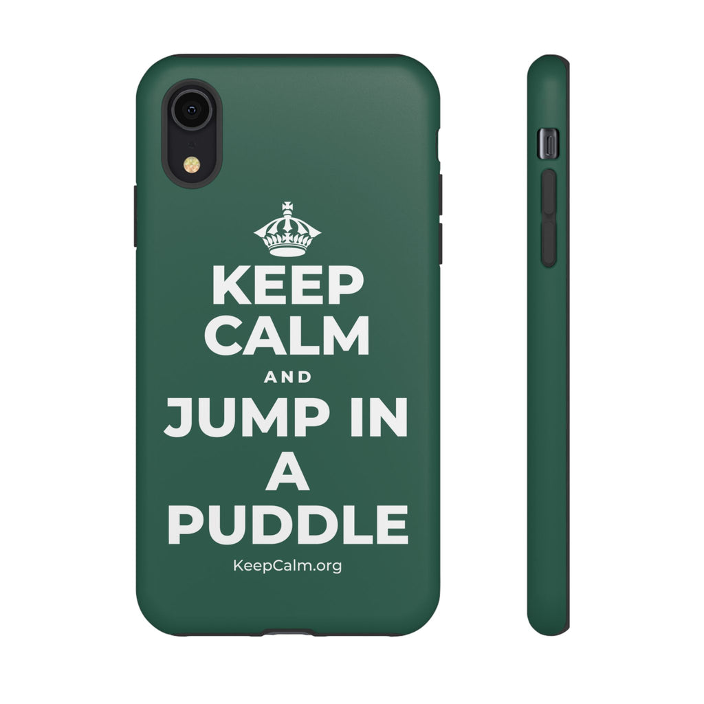 KEEP CALM AND JUMP IN A PUDDLE Phone Case