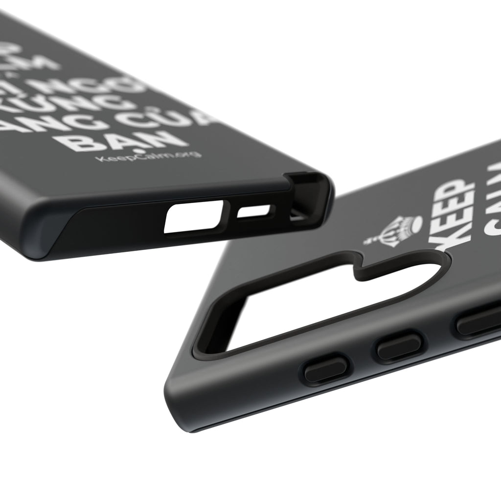 KEEP CALM VÀ NGHỈ NGƠI XỨNG ĐÁNG CỦA BẠN Phone Case (Dark)
