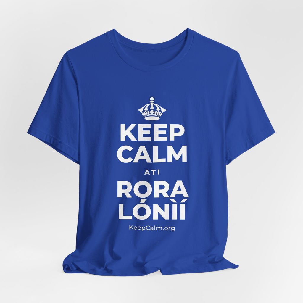 KEEP CALM ATI RỌRA LÓNÌÍ T-Shirt (Soft Cream–Heather Mauve)