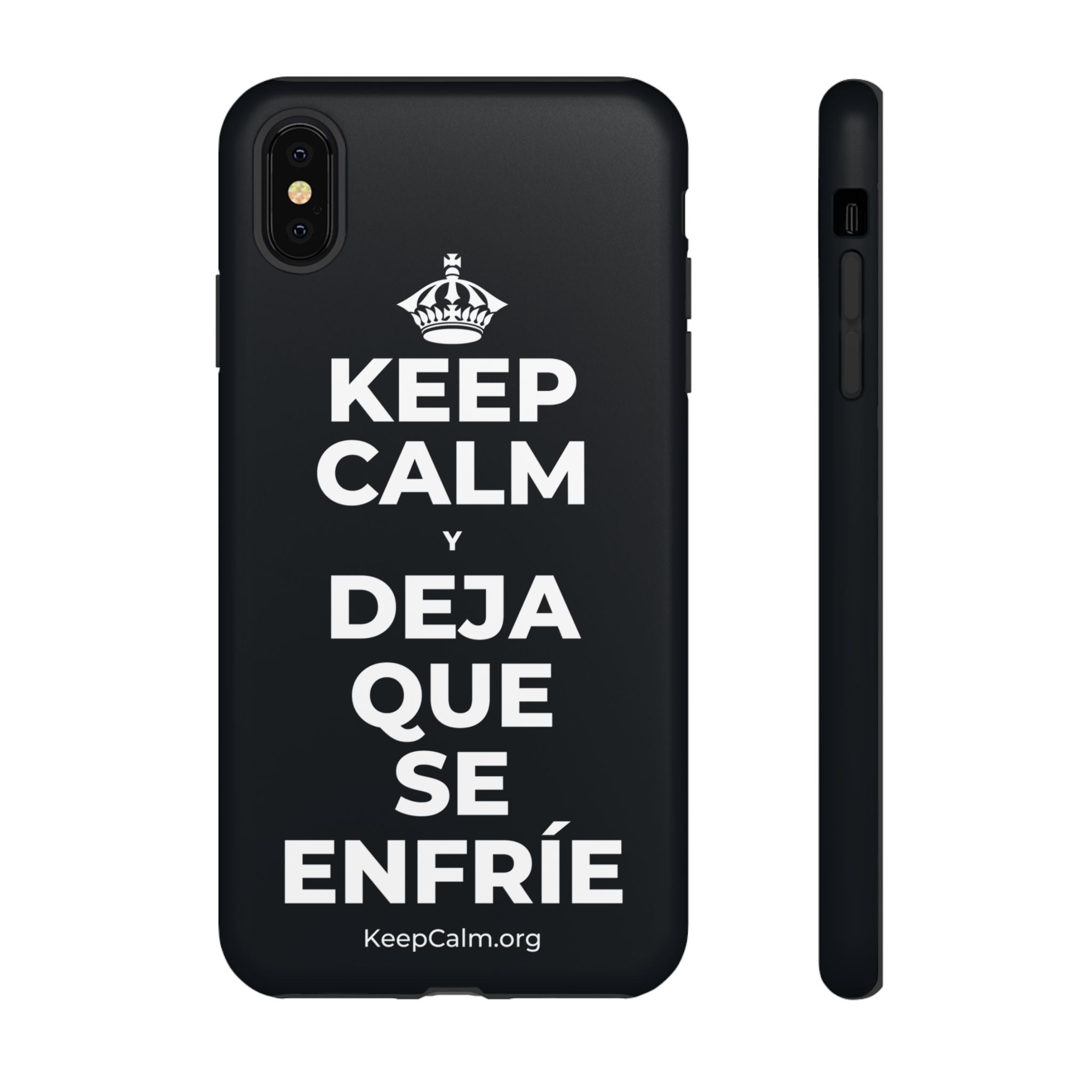 KEEP CALM Y DEJA QUE SE ENFRÍE Phone Case (Dark)