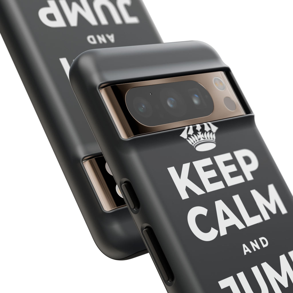 KEEP CALM AND JUMP IN A PUDDLE Phone Case (Dark)