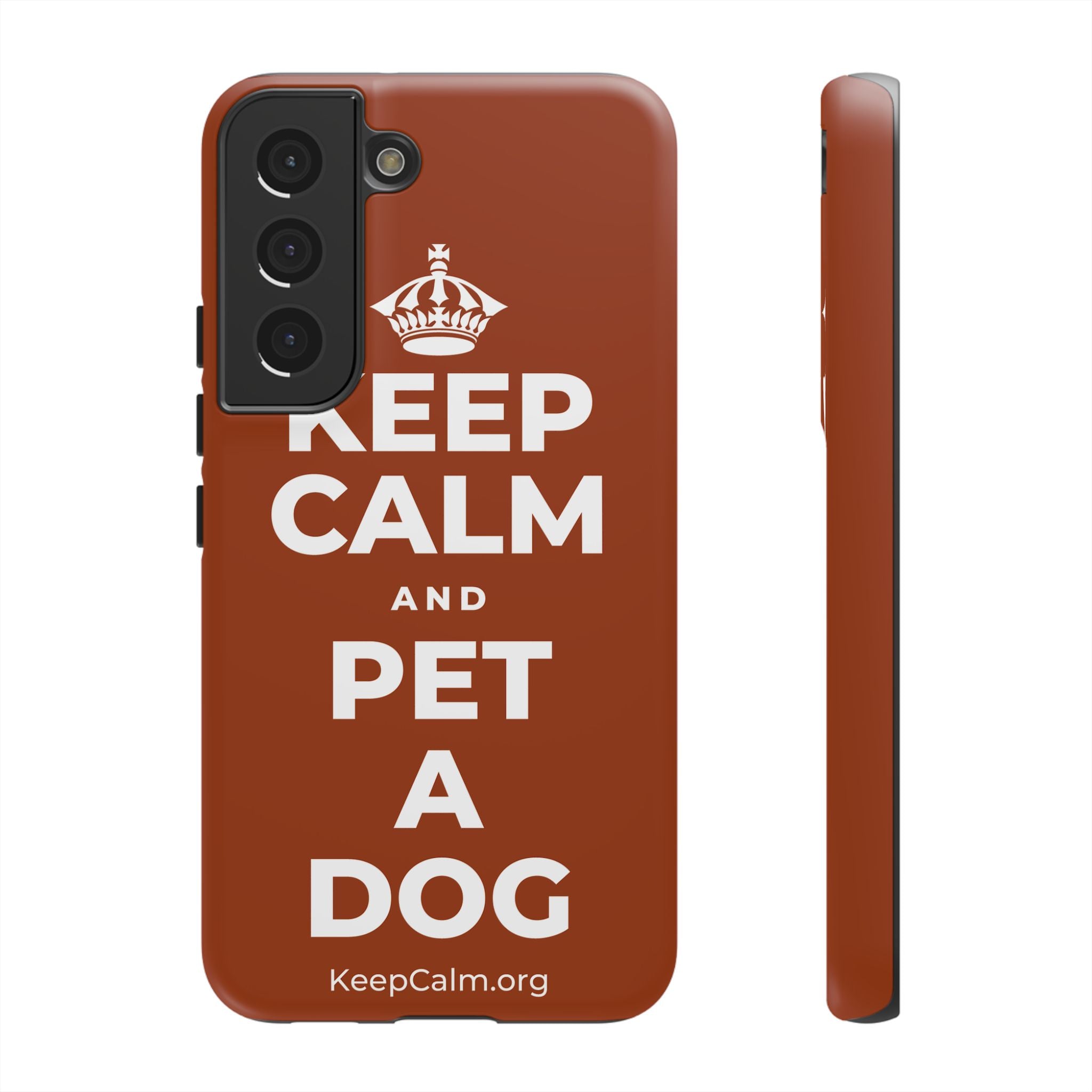 KEEP CALM AND PET A DOG Phone Case