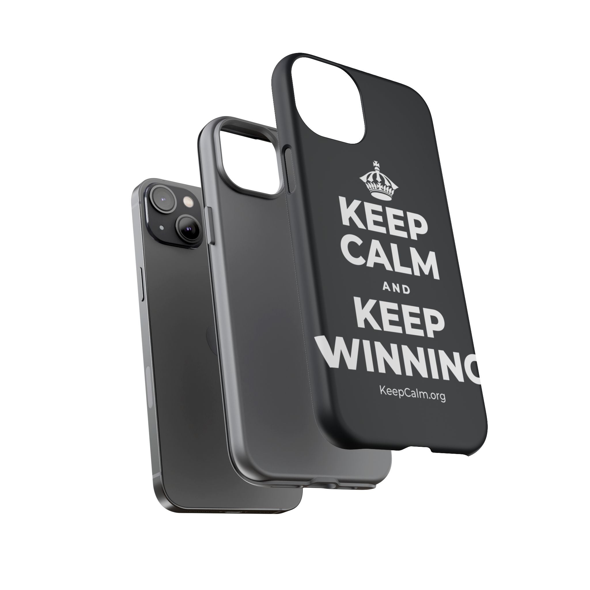 KEEP CALM AND KEEP WINNING Phone Case (Dark)