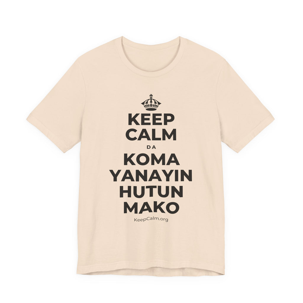 KEEP CALM DA KOMA YANAYIN HUTUN MAKO T-Shirt (Soft Cream–Heather Mauve)