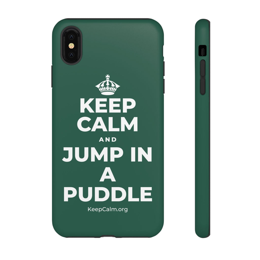 KEEP CALM AND JUMP IN A PUDDLE Phone Case