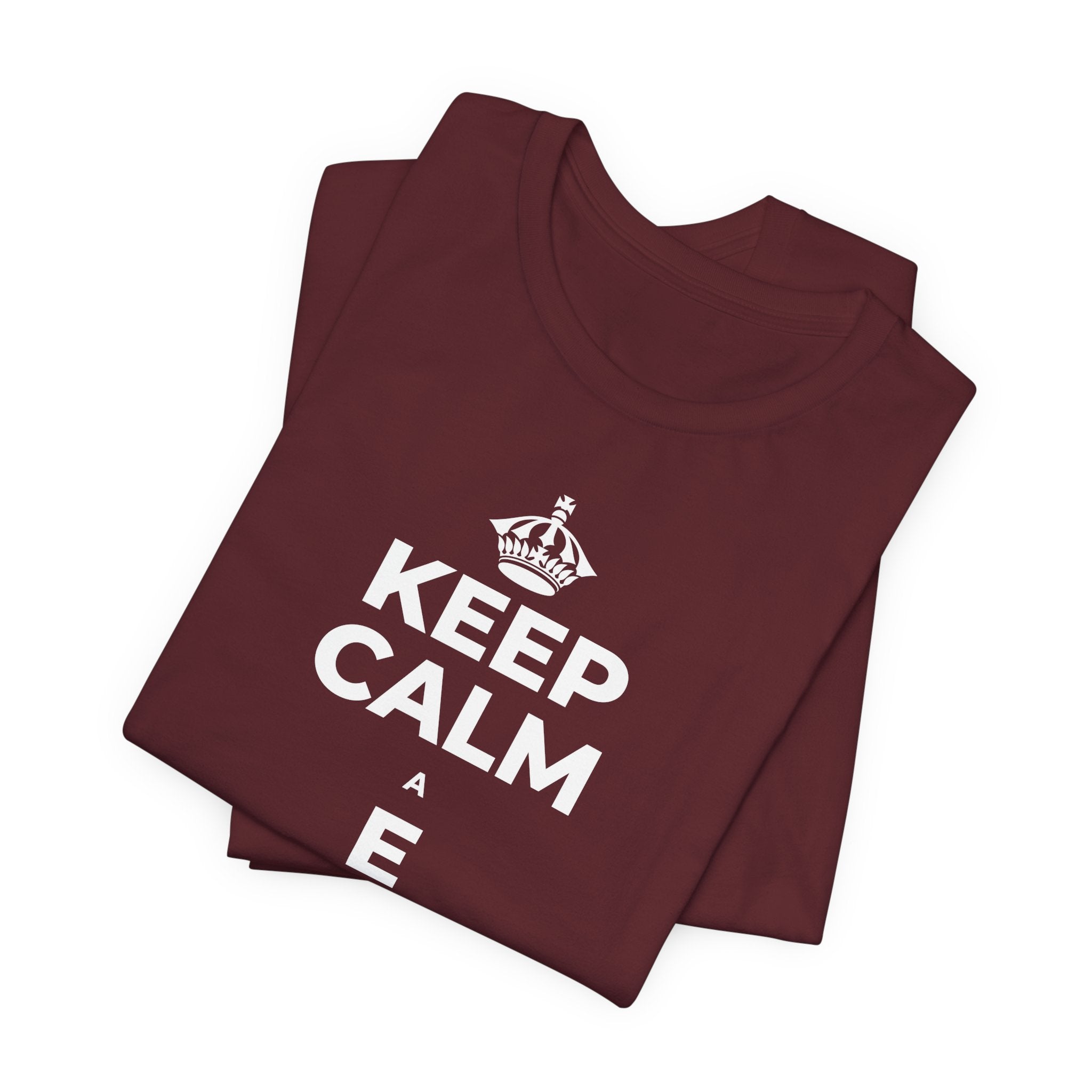 KEEP CALM A E AKAHAI, I NĀ WĀ A PAU T-Shirt (Baby Blue–Silver)