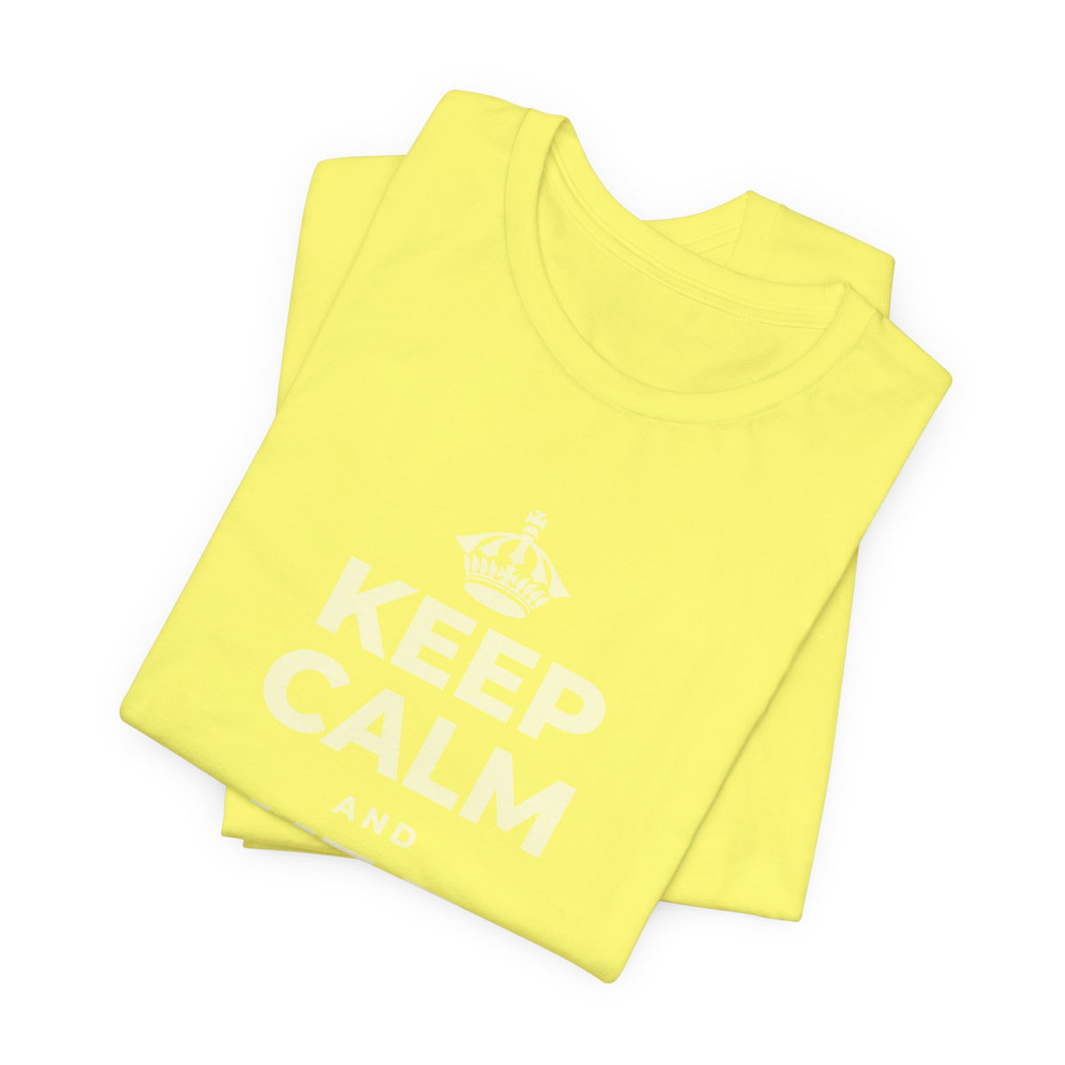 KEEP CALM AND TAKE THE HOUR T-Shirt (Soft Cream–Heather Mauve)