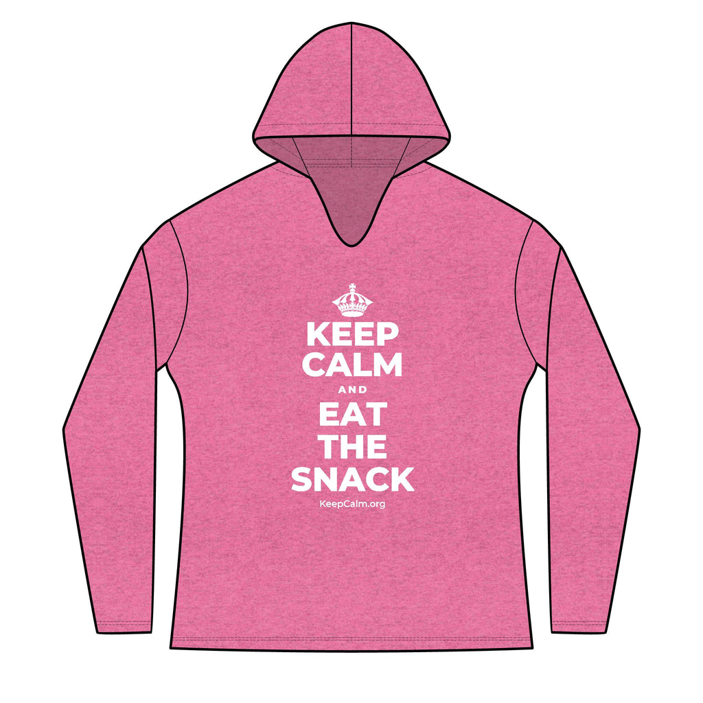 KEEP CALM AND EAT THE SNACK Women's Long Sleeve Hoodie
