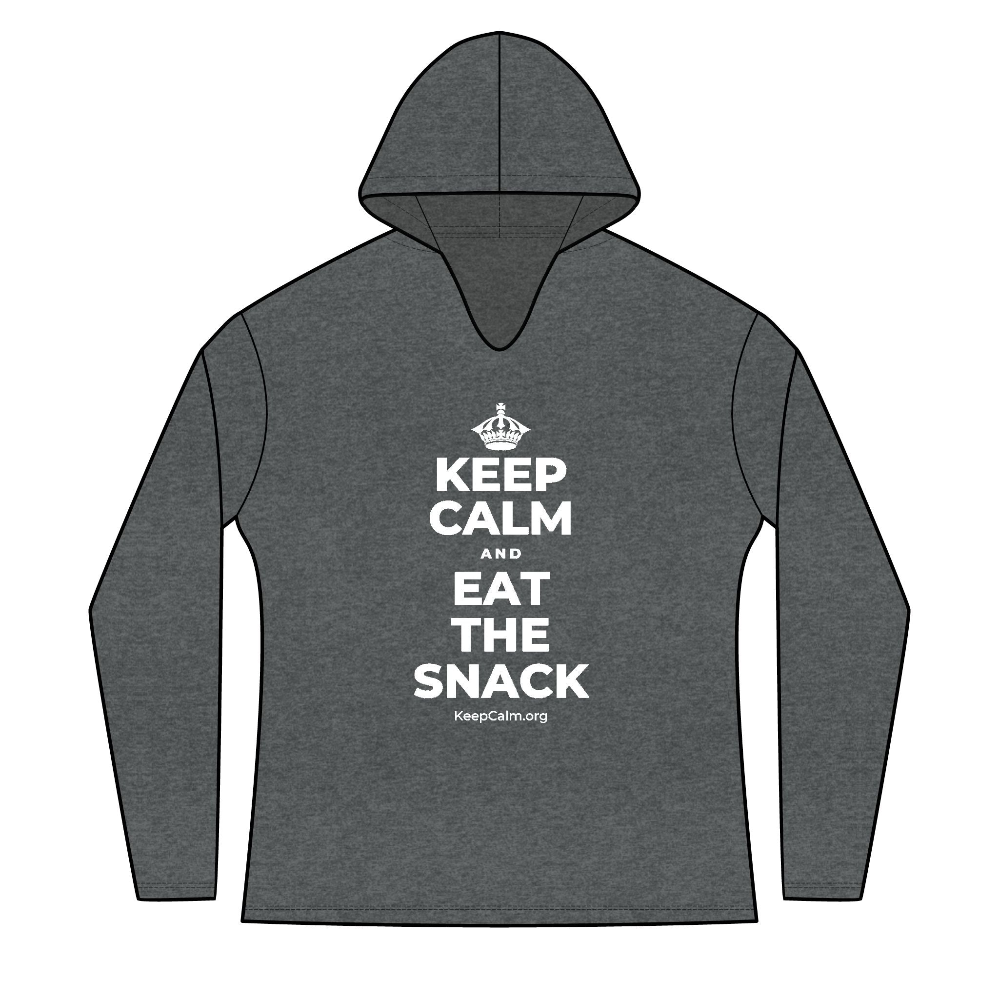 KEEP CALM AND EAT THE SNACK Women's Long Sleeve Hoodie