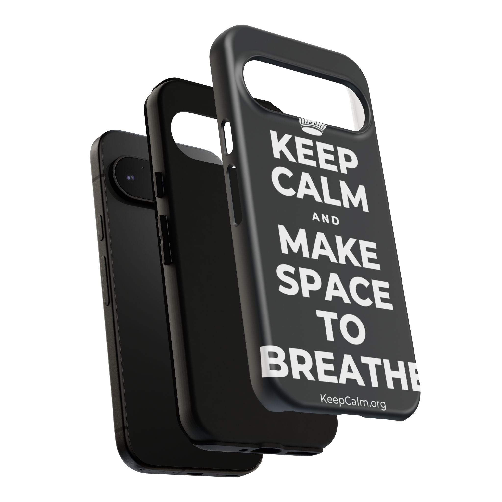 KEEP CALM AND MAKE SPACE TO BREATHE Phone Case (Dark)
