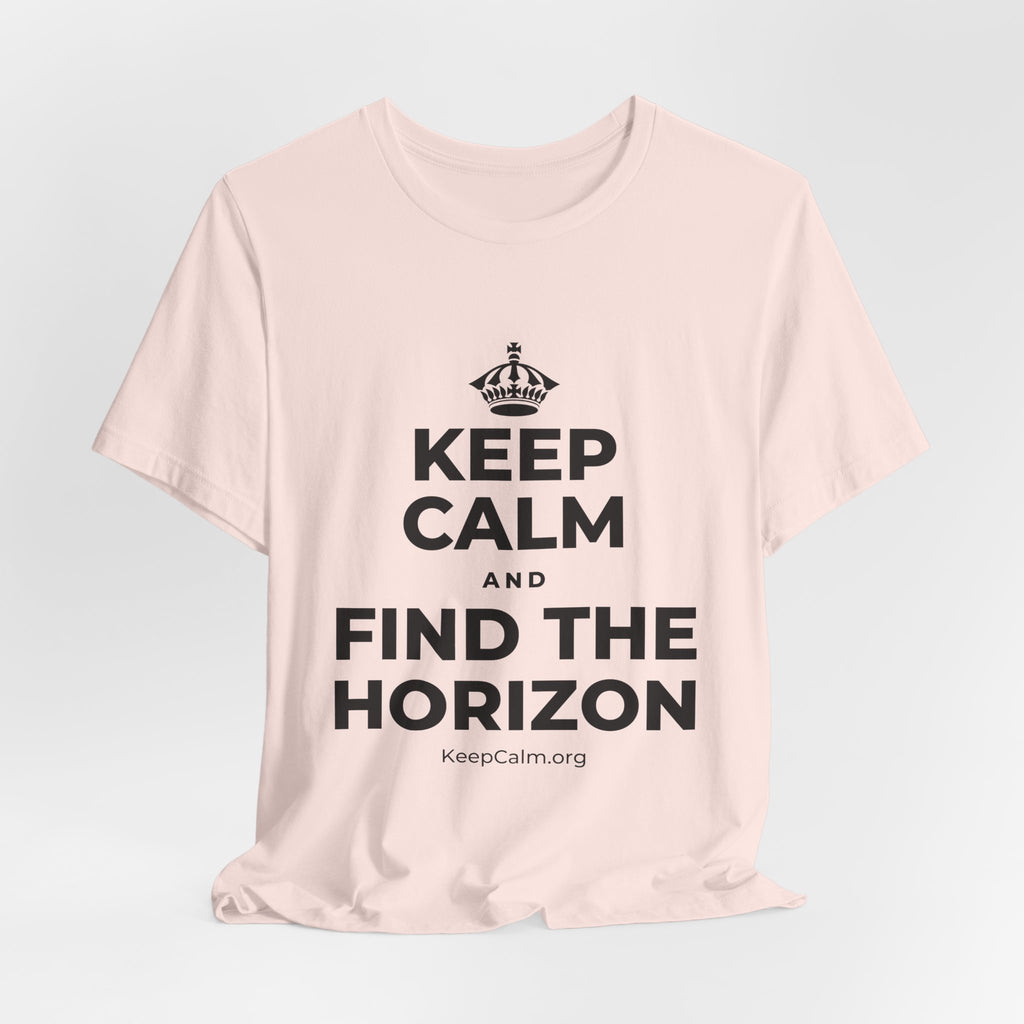 KEEP CALM AND FIND THE HORIZON T-Shirt (Soft Cream–Heather Mauve)