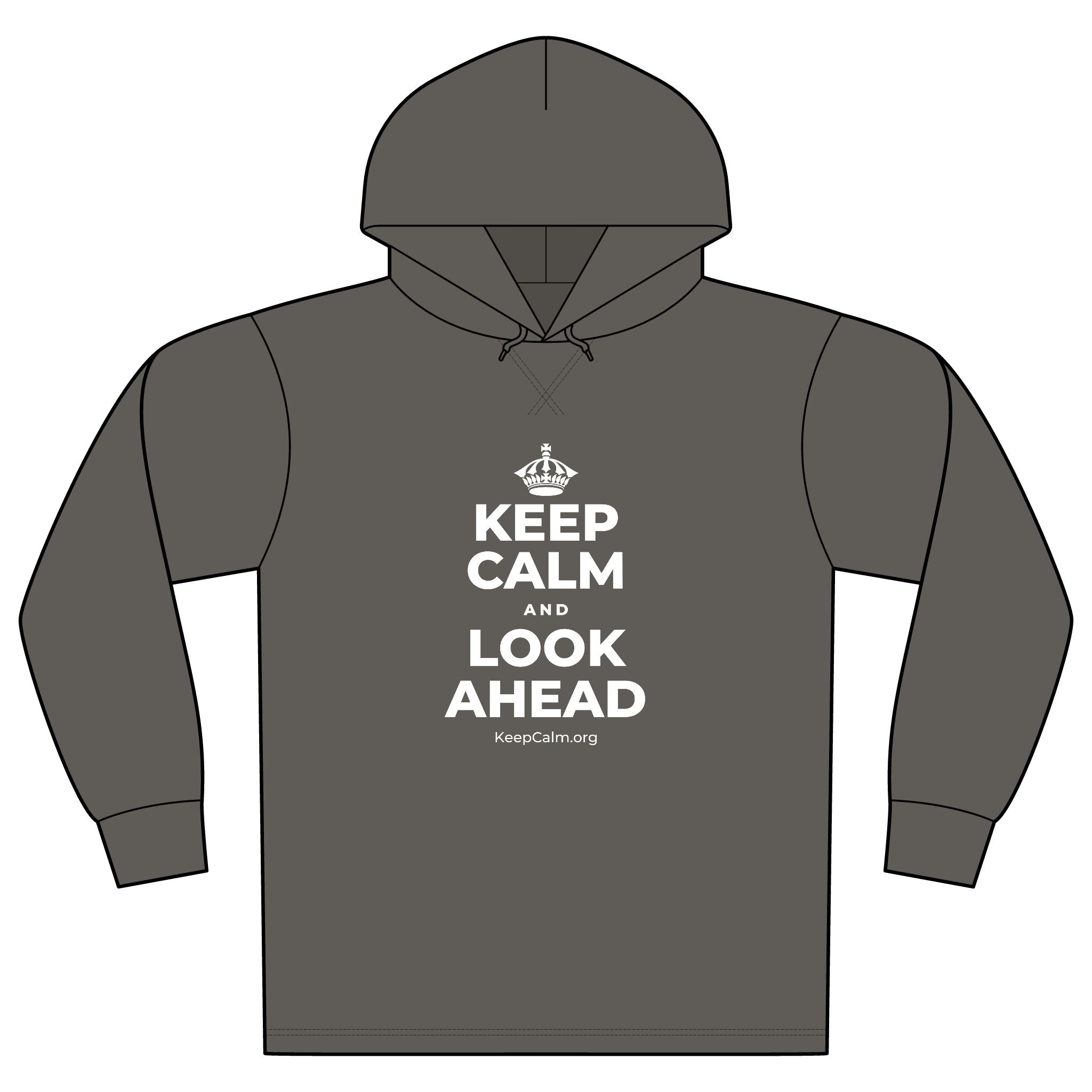 KEEP CALM AND LOOK AHEAD Organic Hoodie Tee