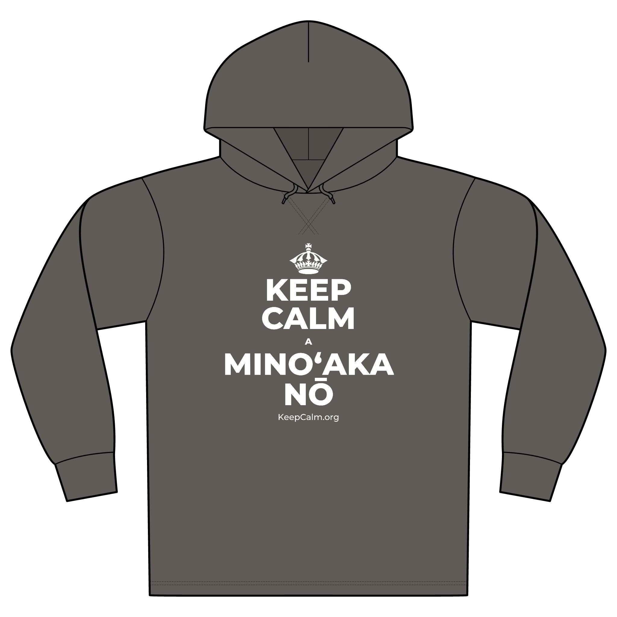 KEEP CALM A MINOʻAKA NŌ Organic Hoodie Tee