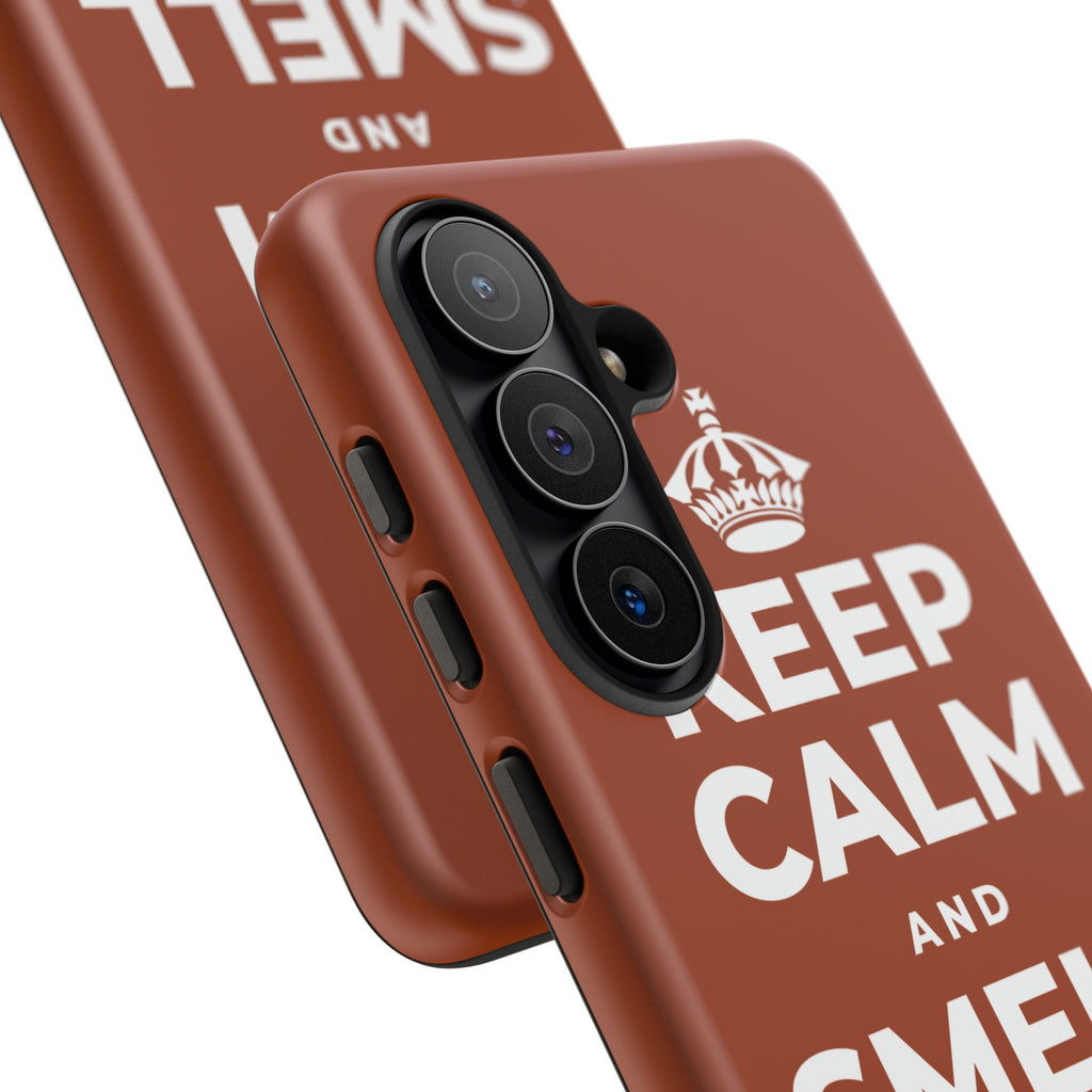 KEEP CALM AND SMELL THE ROSES Phone Case
