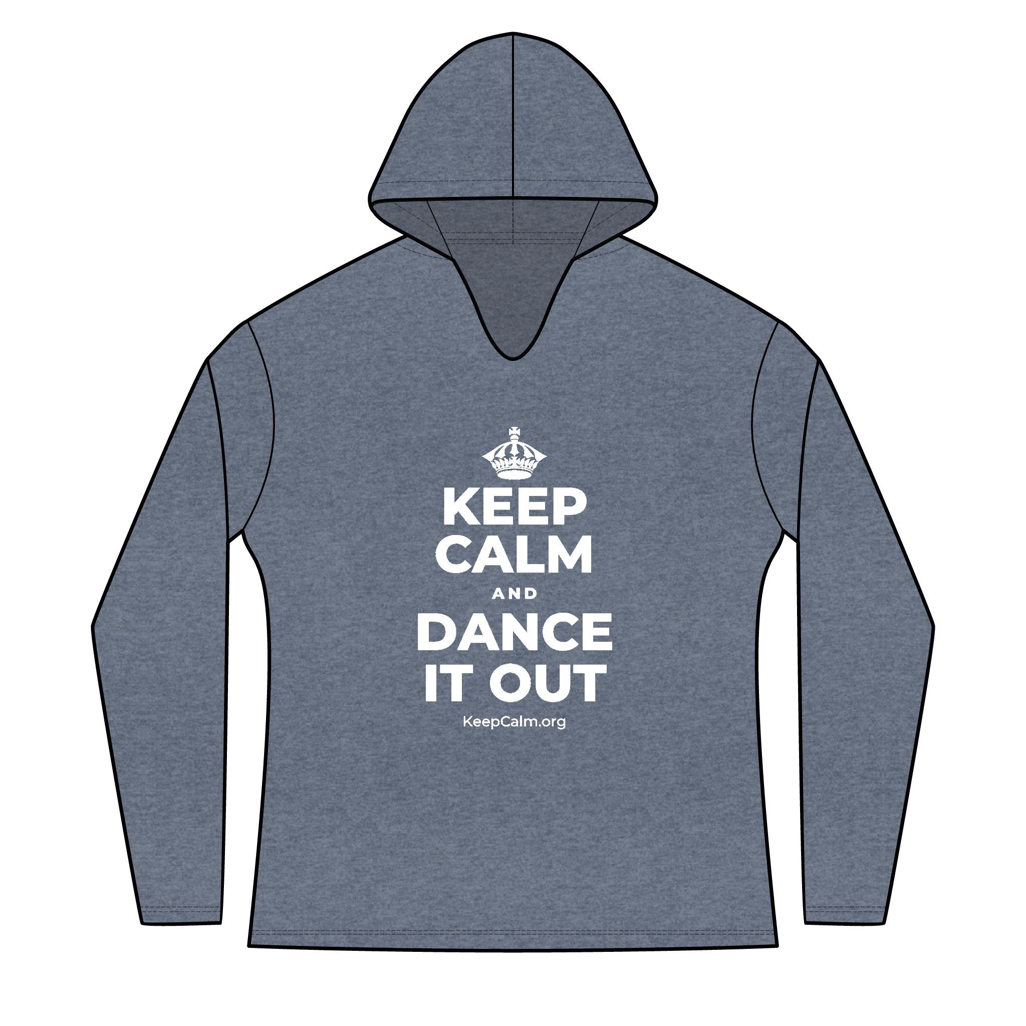 KEEP CALM AND DANCE IT OUT Women's Long Sleeve Hoodie