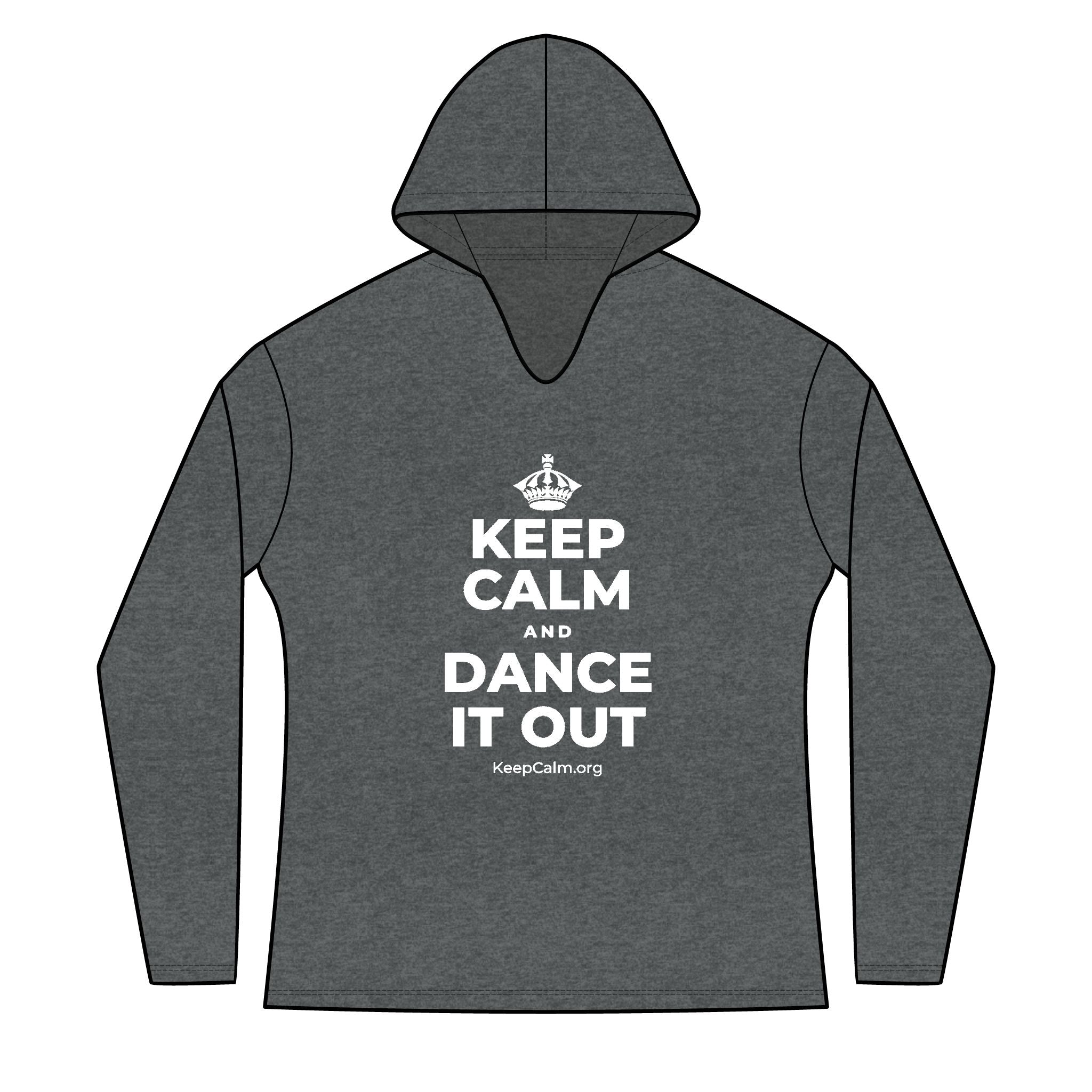 KEEP CALM AND DANCE IT OUT Women's Long Sleeve Hoodie
