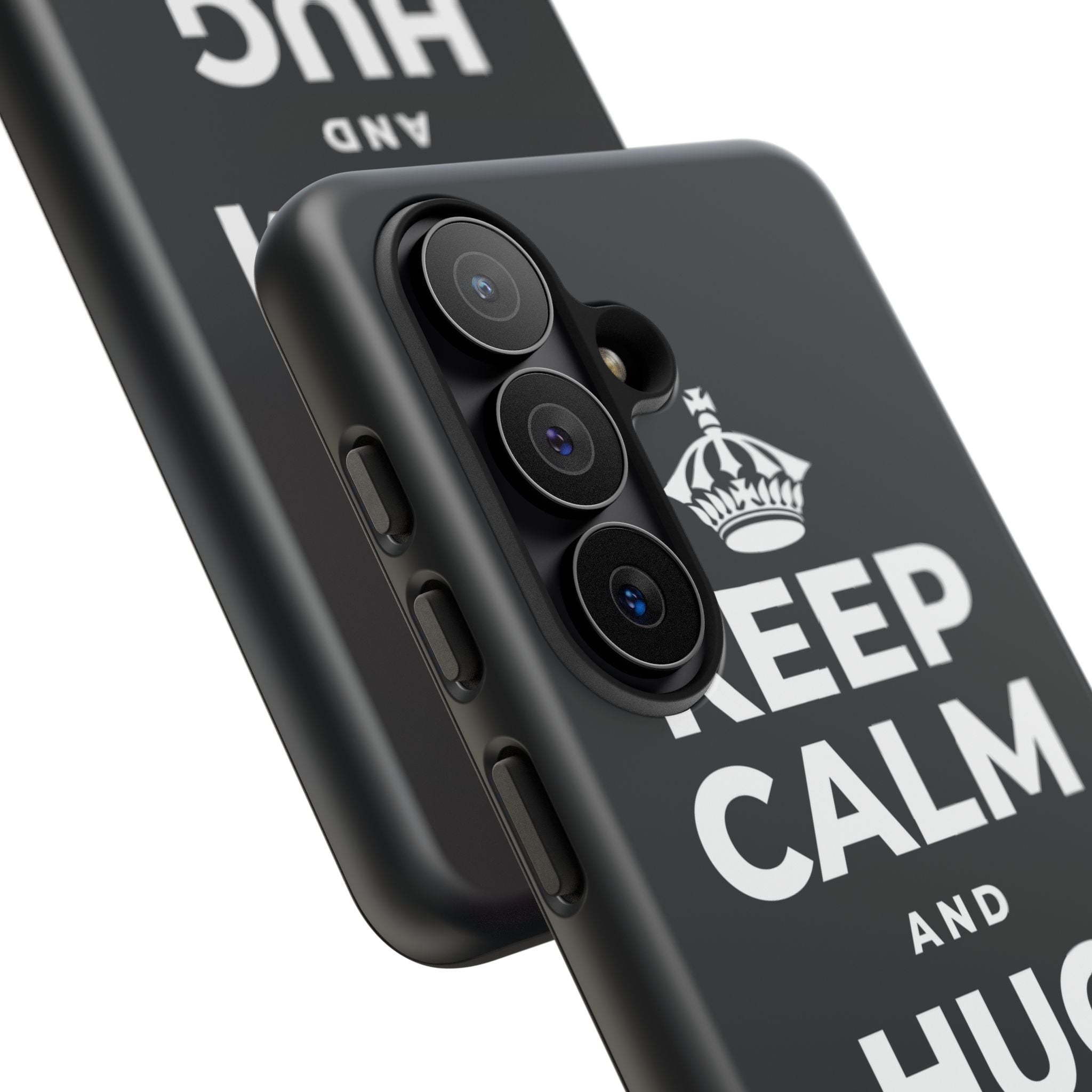 KEEP CALM AND HUG YOUR DOG Phone Case (Dark)