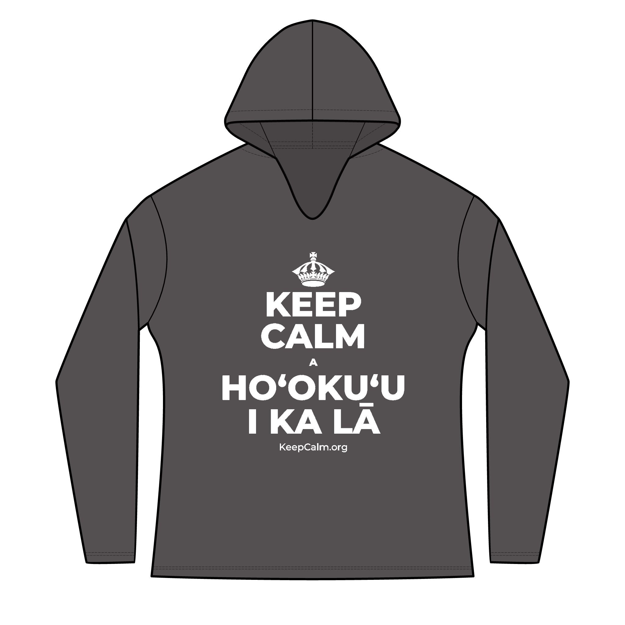 KEEP CALM A HOʻOKUʻU I KA LĀ Women's Long Sleeve Hoodie