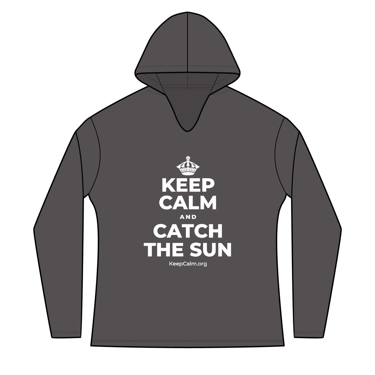 KEEP CALM AND CATCH THE SUN Women's Long Sleeve Hoodie
