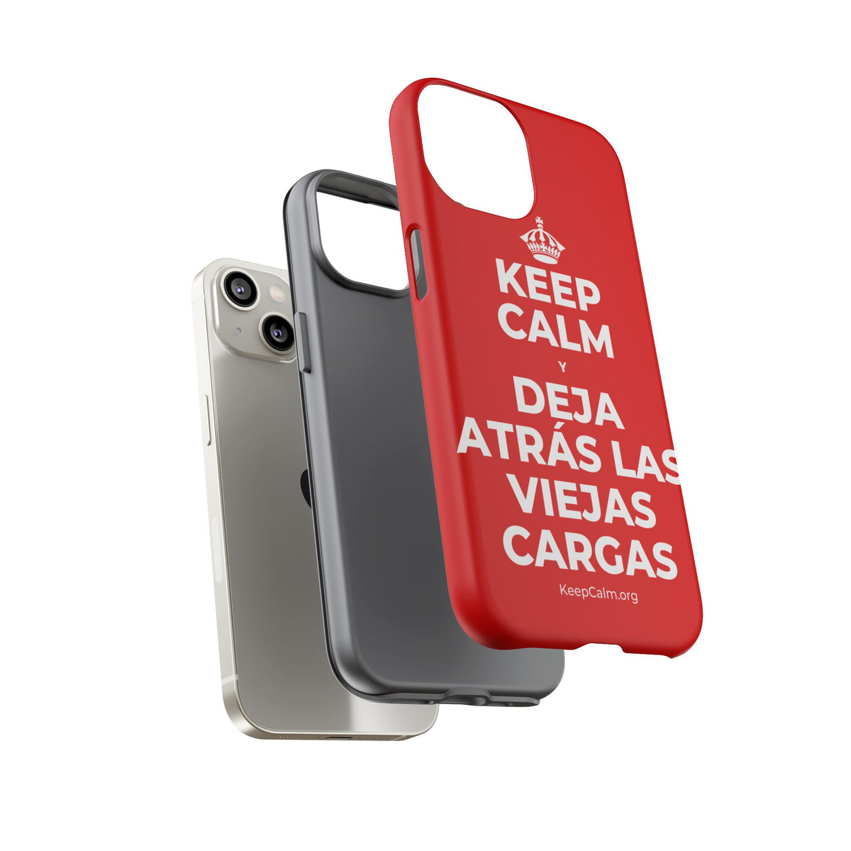 KEEP CALM Y DEJA ATRÁS LAS VIEJAS CARGAS Phone Case