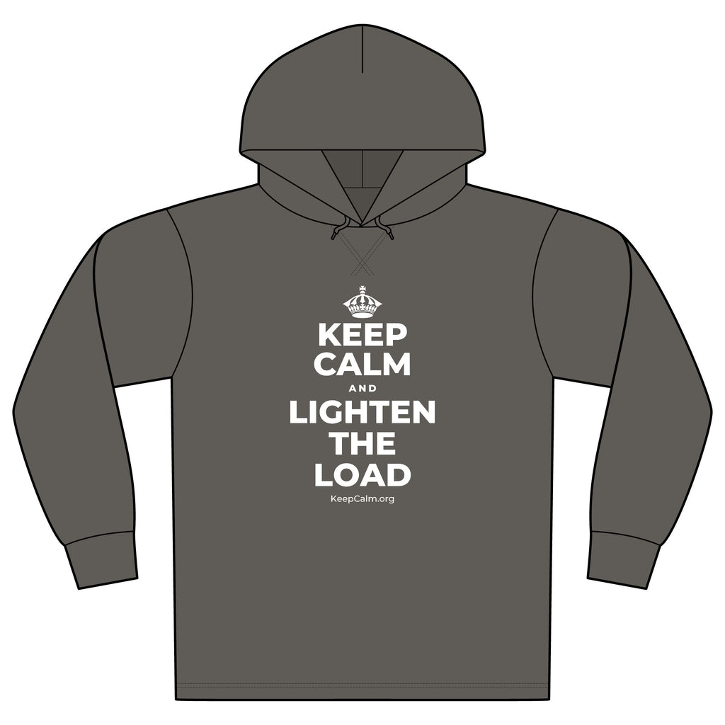 KEEP CALM AND LIGHTEN THE LOAD Organic Hoodie Tee