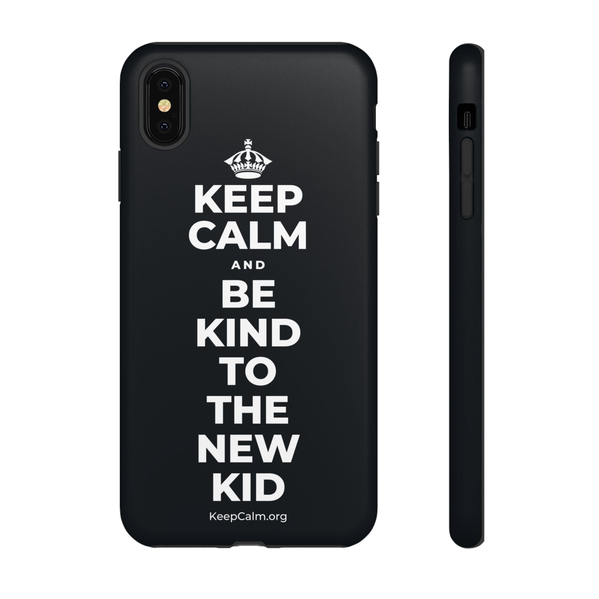 KEEP CALM AND BE KIND TO THE NEW KID Phone Case (Dark)