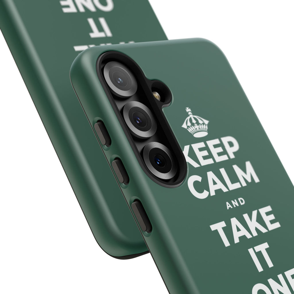 KEEP CALM AND TAKE IT ONE DAY AT A TIME Phone Case