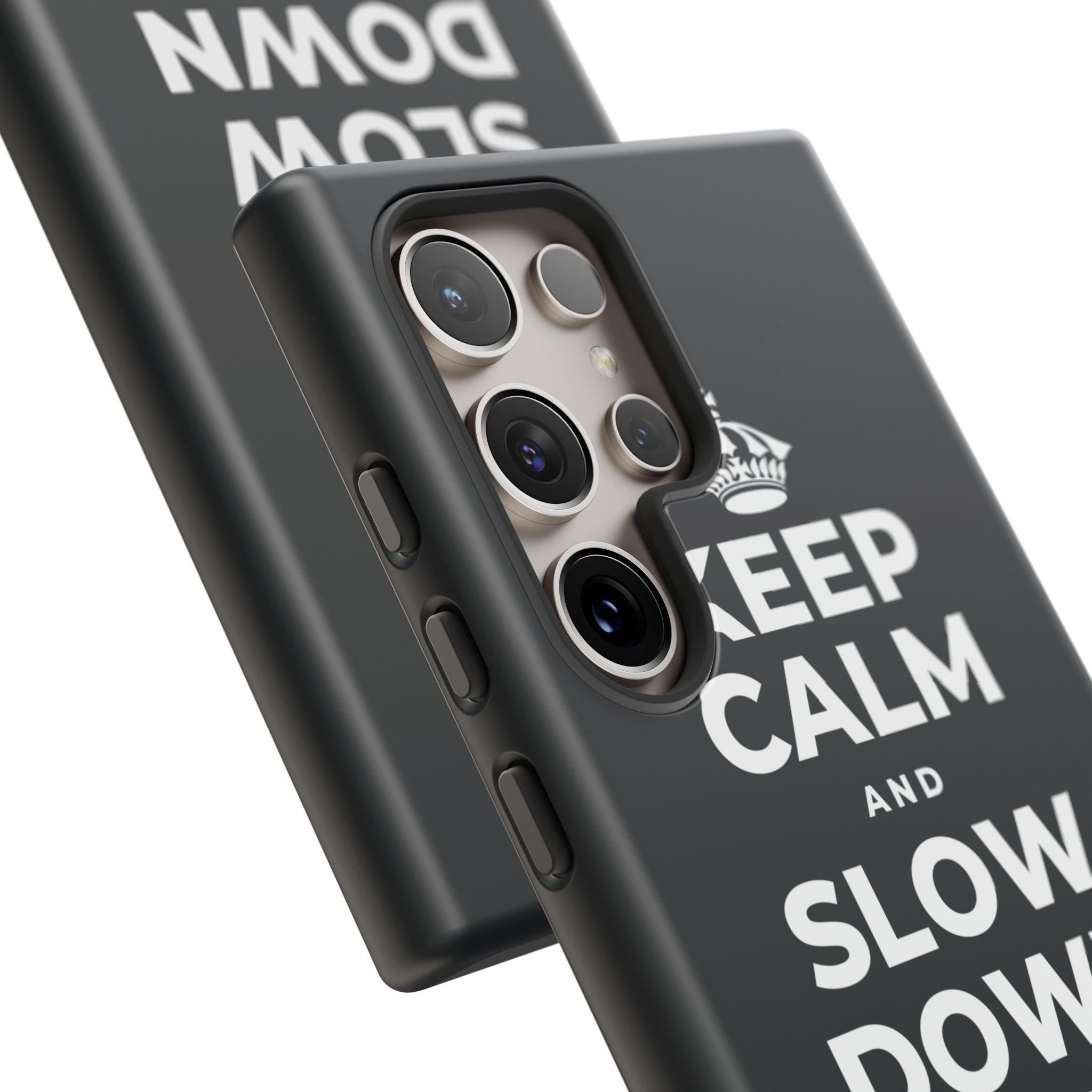 KEEP CALM AND SLOW DOWN WITH THE SEASON Phone Case (Dark)