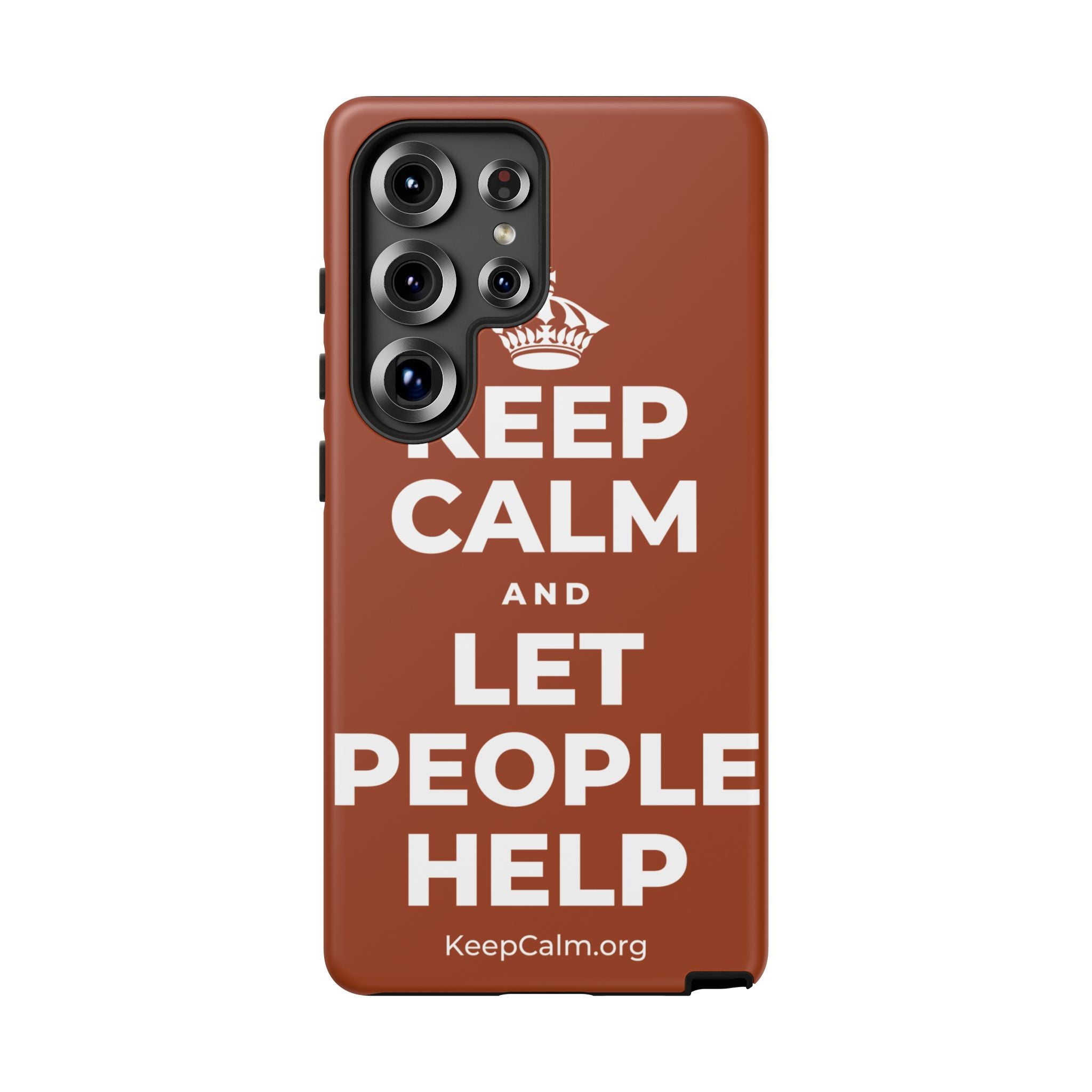 KEEP CALM AND LET PEOPLE HELP Phone Case
