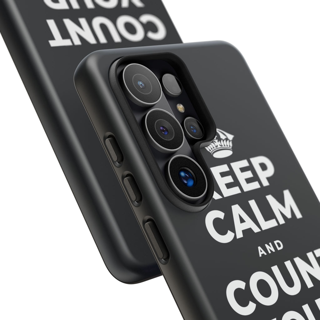 KEEP CALM AND COUNT YOUR SLOW BREATHS Phone Case (Dark)