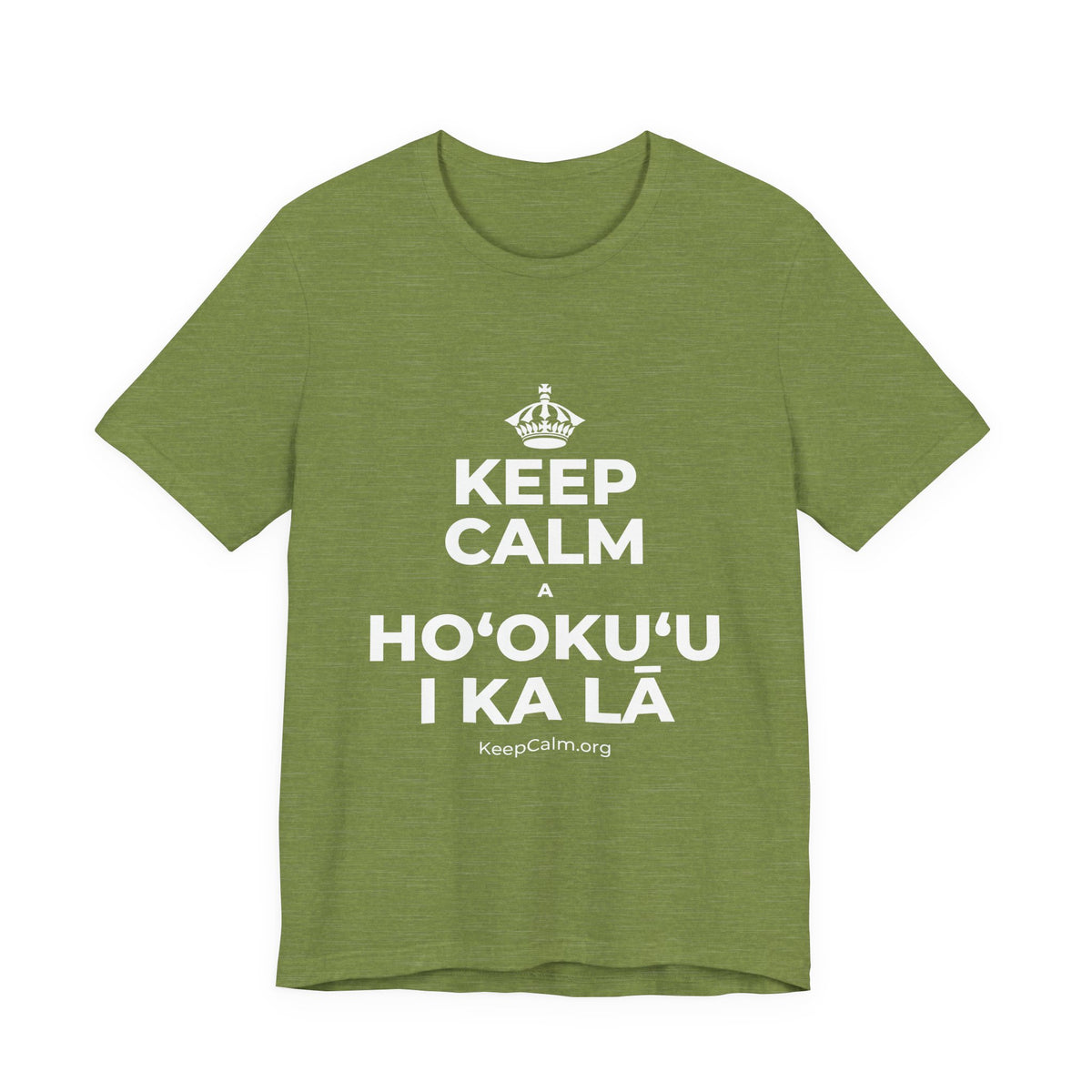 KEEP CALM A HOʻOKUʻU I KA LĀ T-Shirt (Baby Blue–Silver)