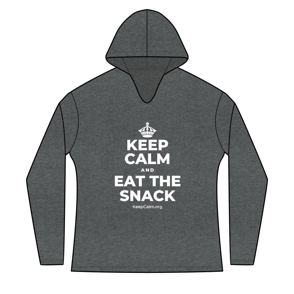 KEEP CALM AND EAT THE SNACK Women's Long Sleeve Hoodie