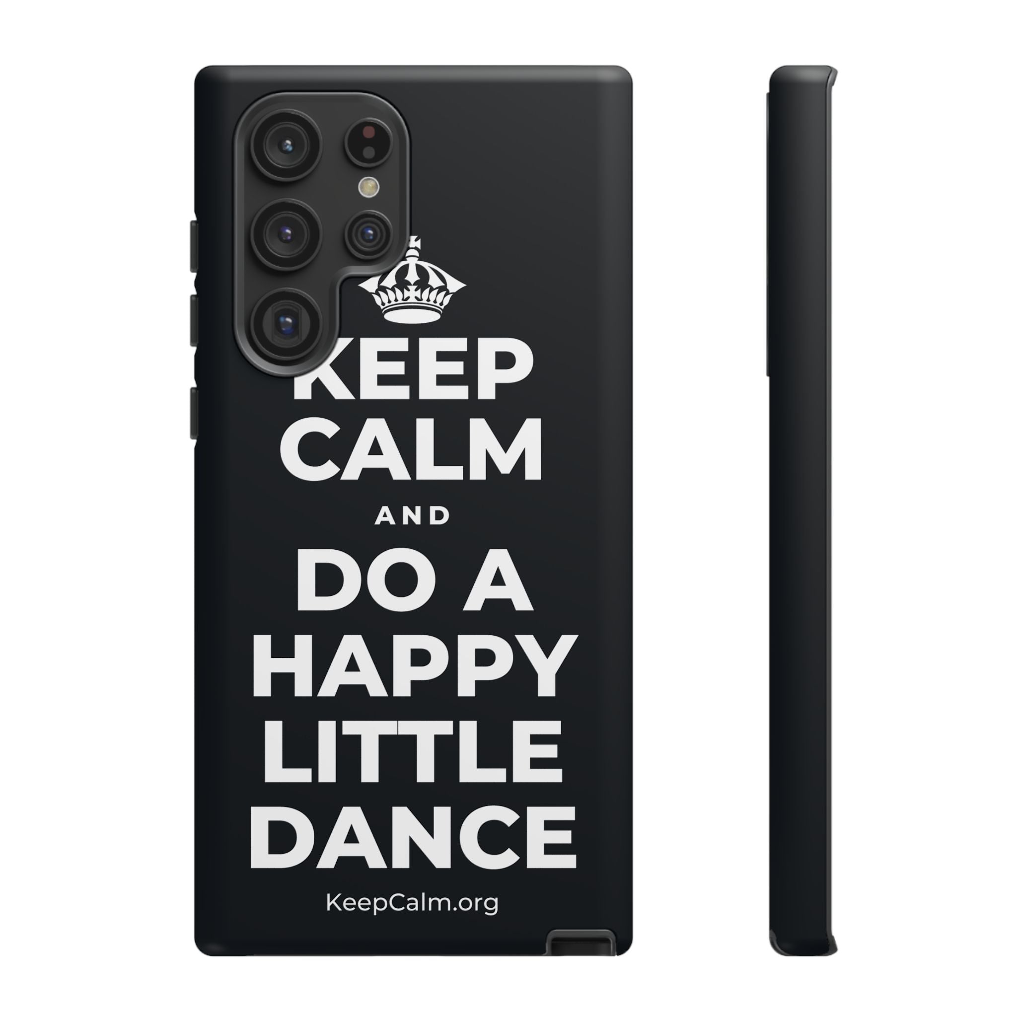 KEEP CALM AND DO A HAPPY LITTLE DANCE Phone Case (Dark)