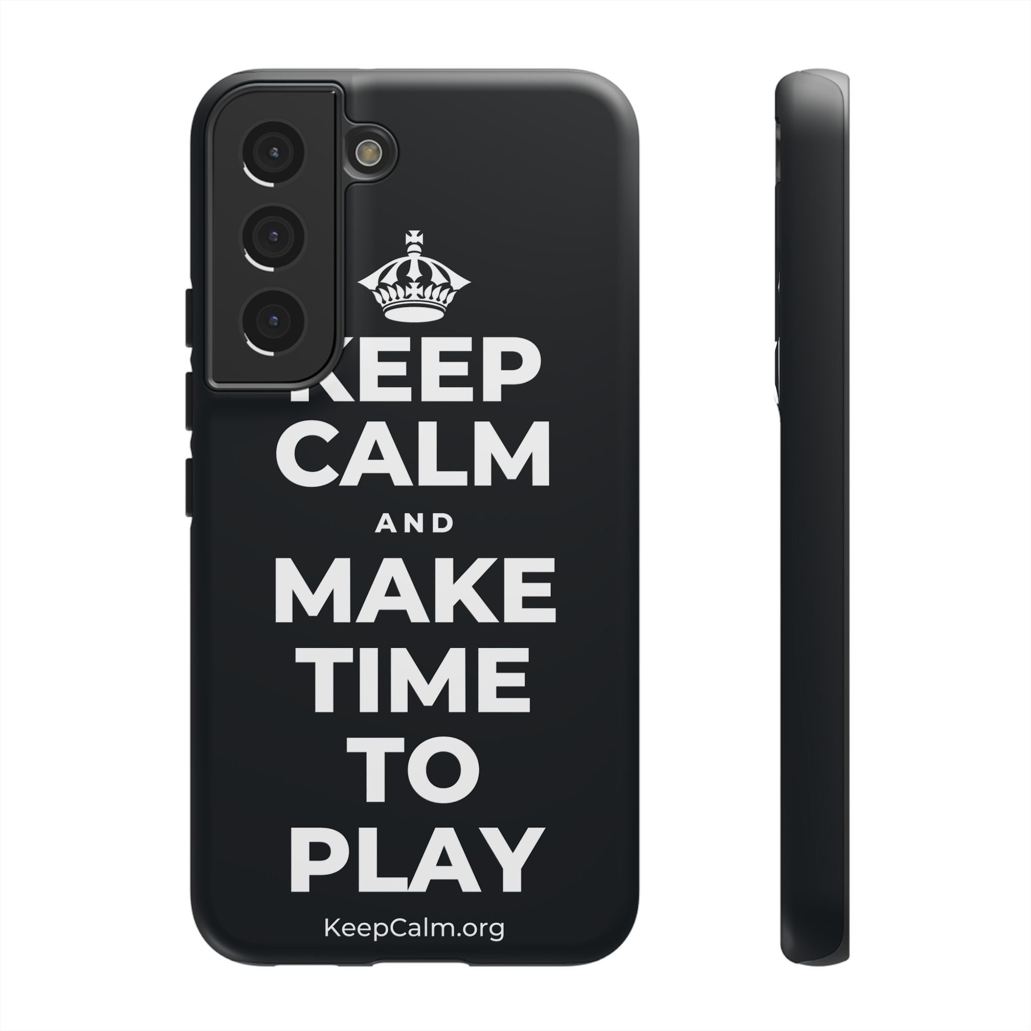 KEEP CALM AND MAKE TIME TO PLAY Phone Case (Dark)