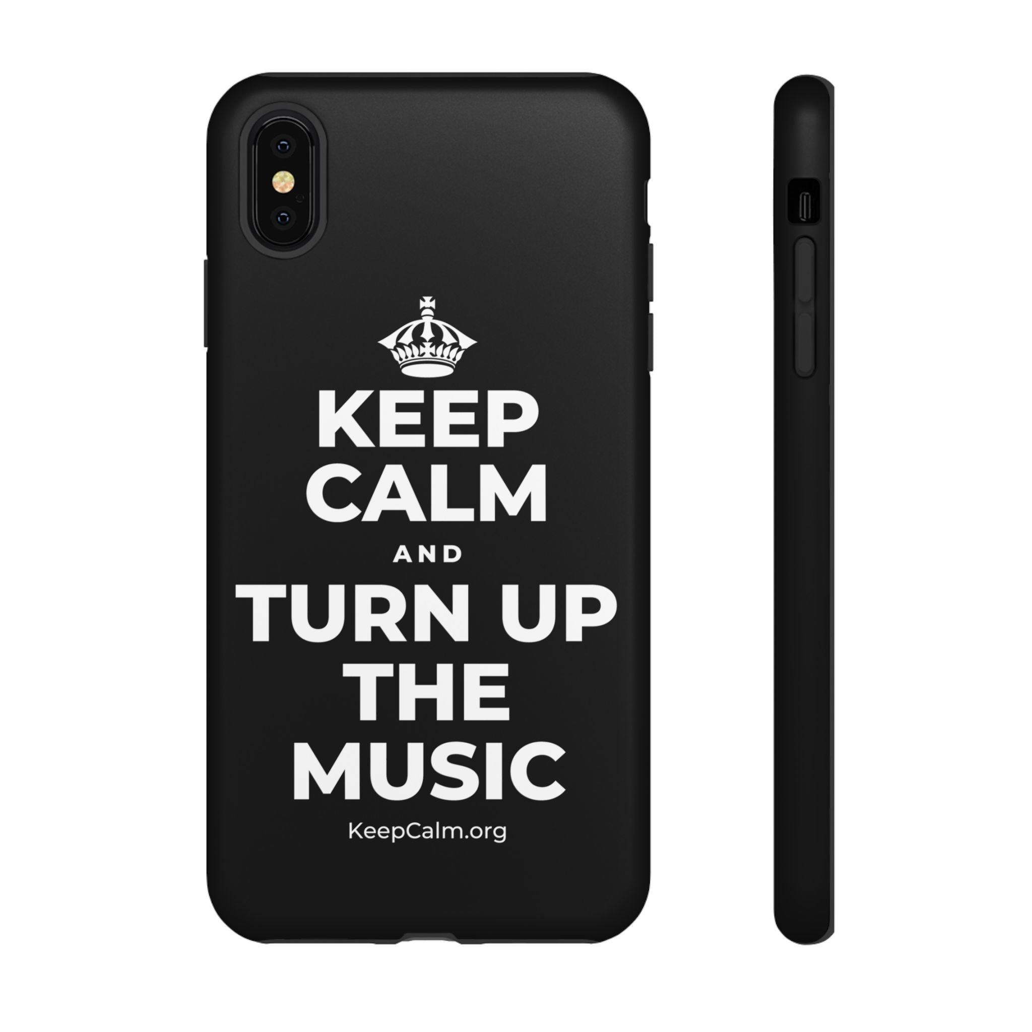 KEEP CALM AND TURN UP THE MUSIC Phone Case