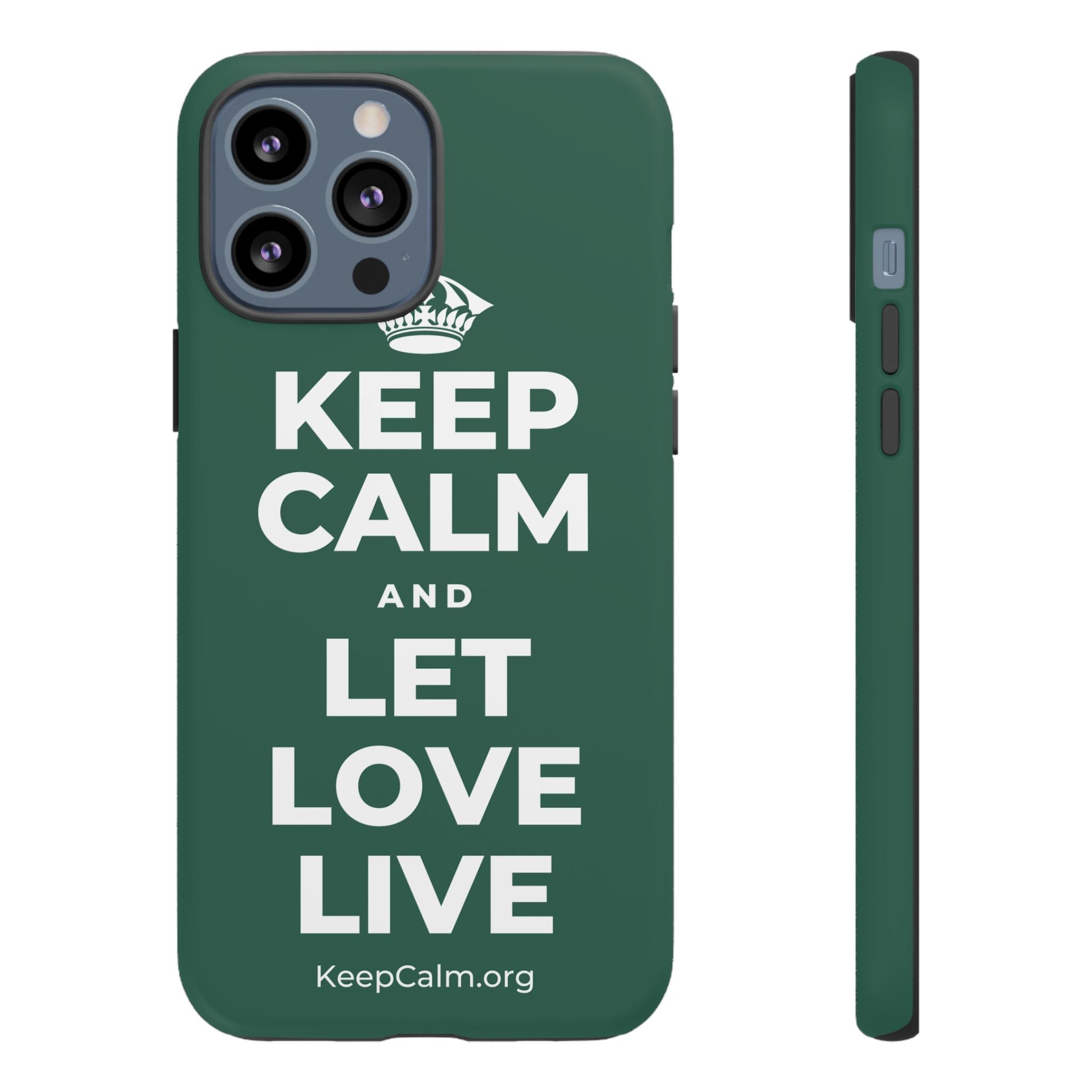 KEEP CALM AND LET LOVE LIVE Phone Case