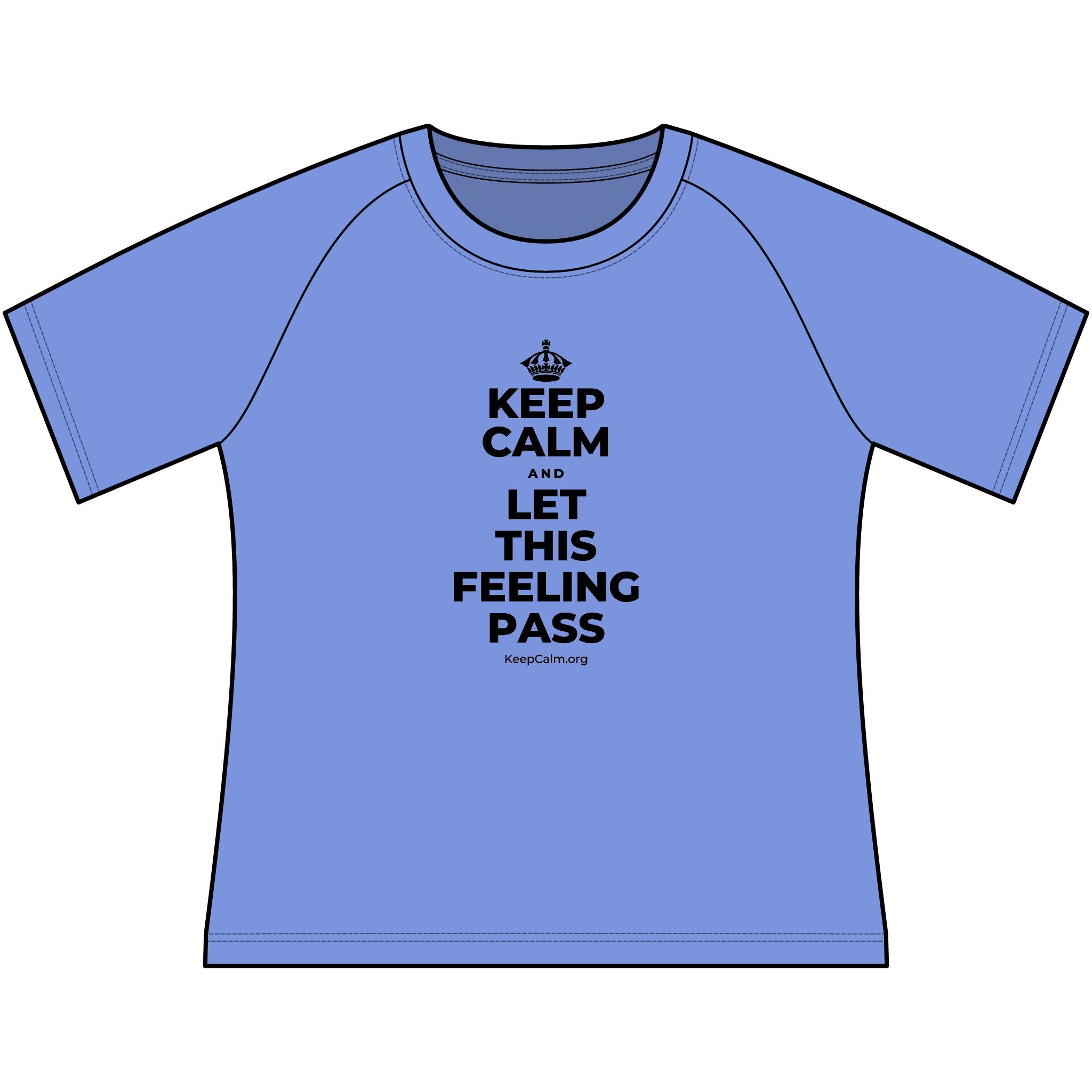 KEEP CALM AND LET THIS FEELING PASS Women's Raglan Tee