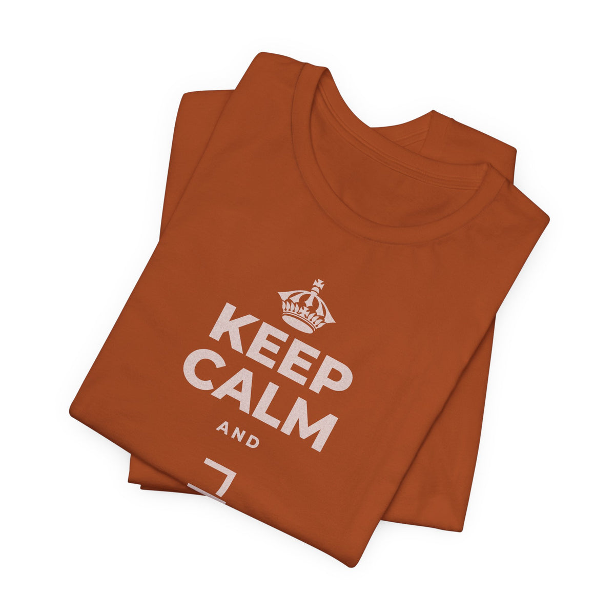 KEEP CALM AND 그 질문을 해요 T-Shirt (Military Green–Autumn)