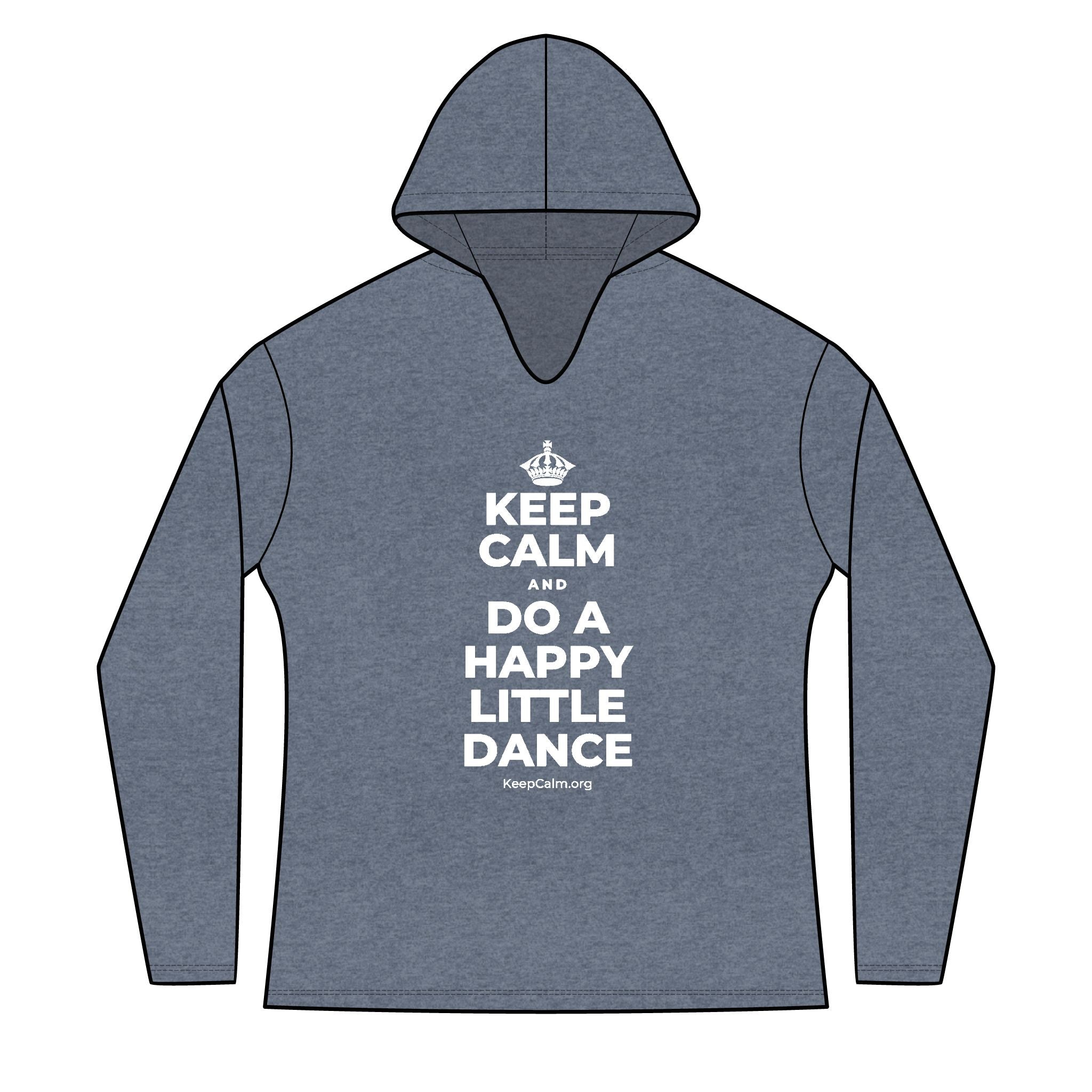 KEEP CALM AND DO A HAPPY LITTLE DANCE Women's Long Sleeve Hoodie