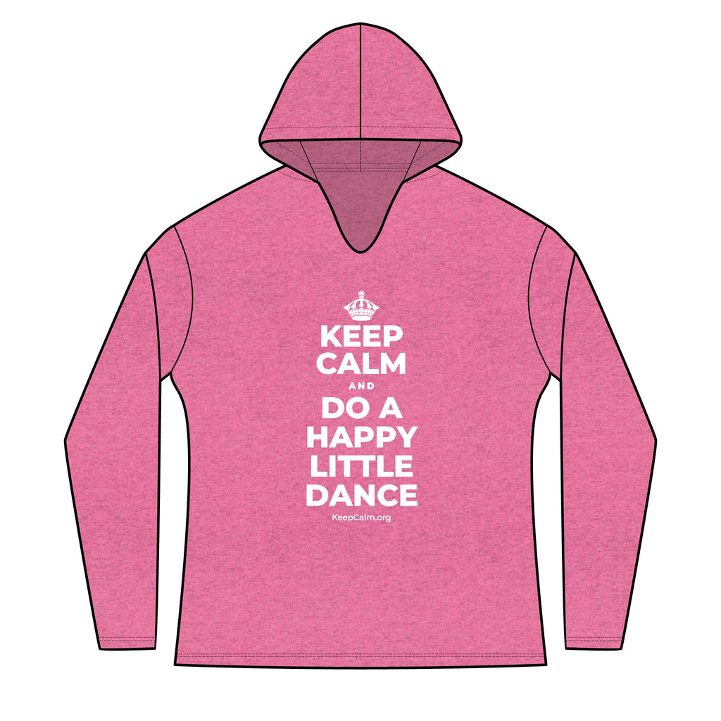 KEEP CALM AND DO A HAPPY LITTLE DANCE Women's Long Sleeve Hoodie
