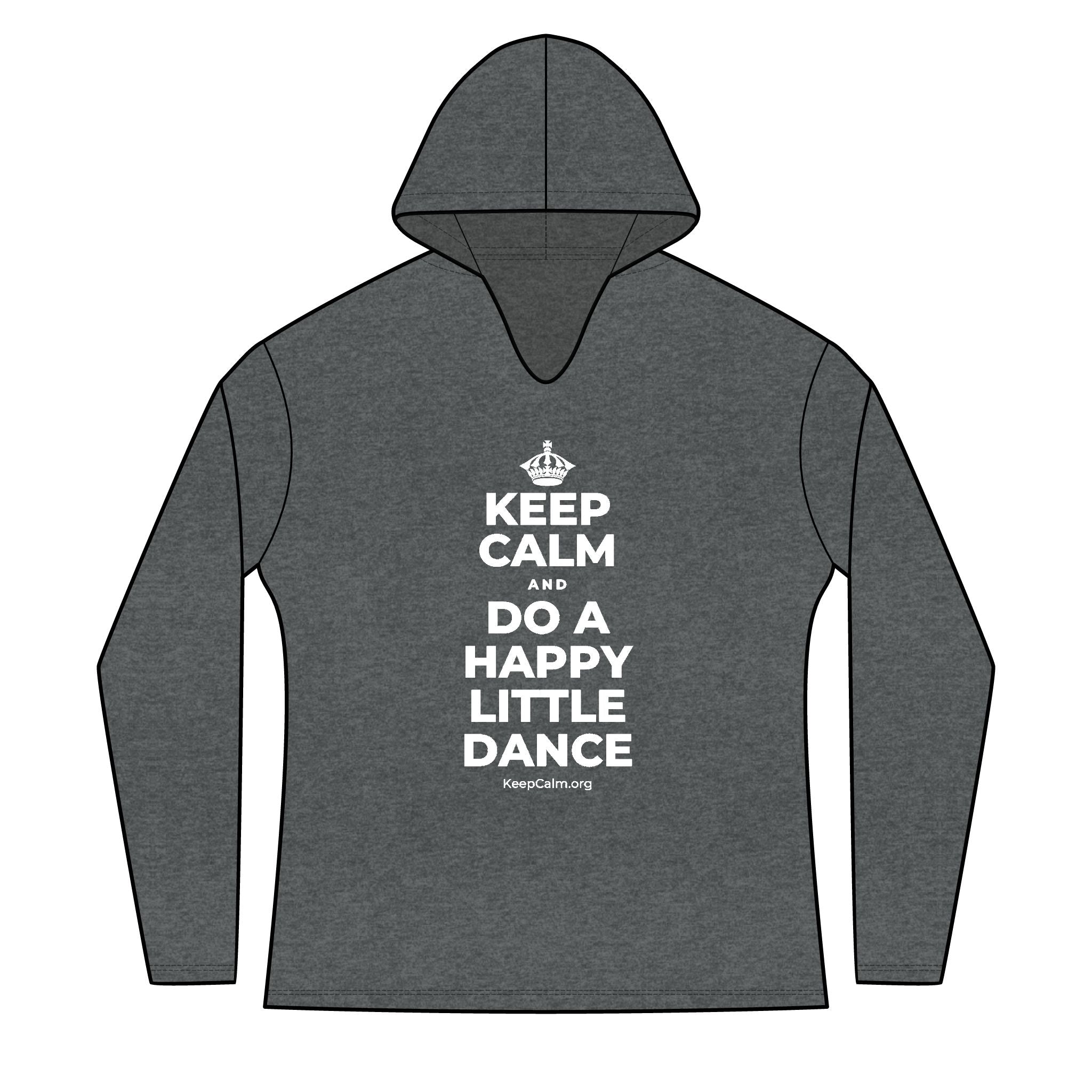 KEEP CALM AND DO A HAPPY LITTLE DANCE Women's Long Sleeve Hoodie