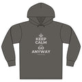 KEEP CALM AND GO ANYWAY Organic Hoodie Tee