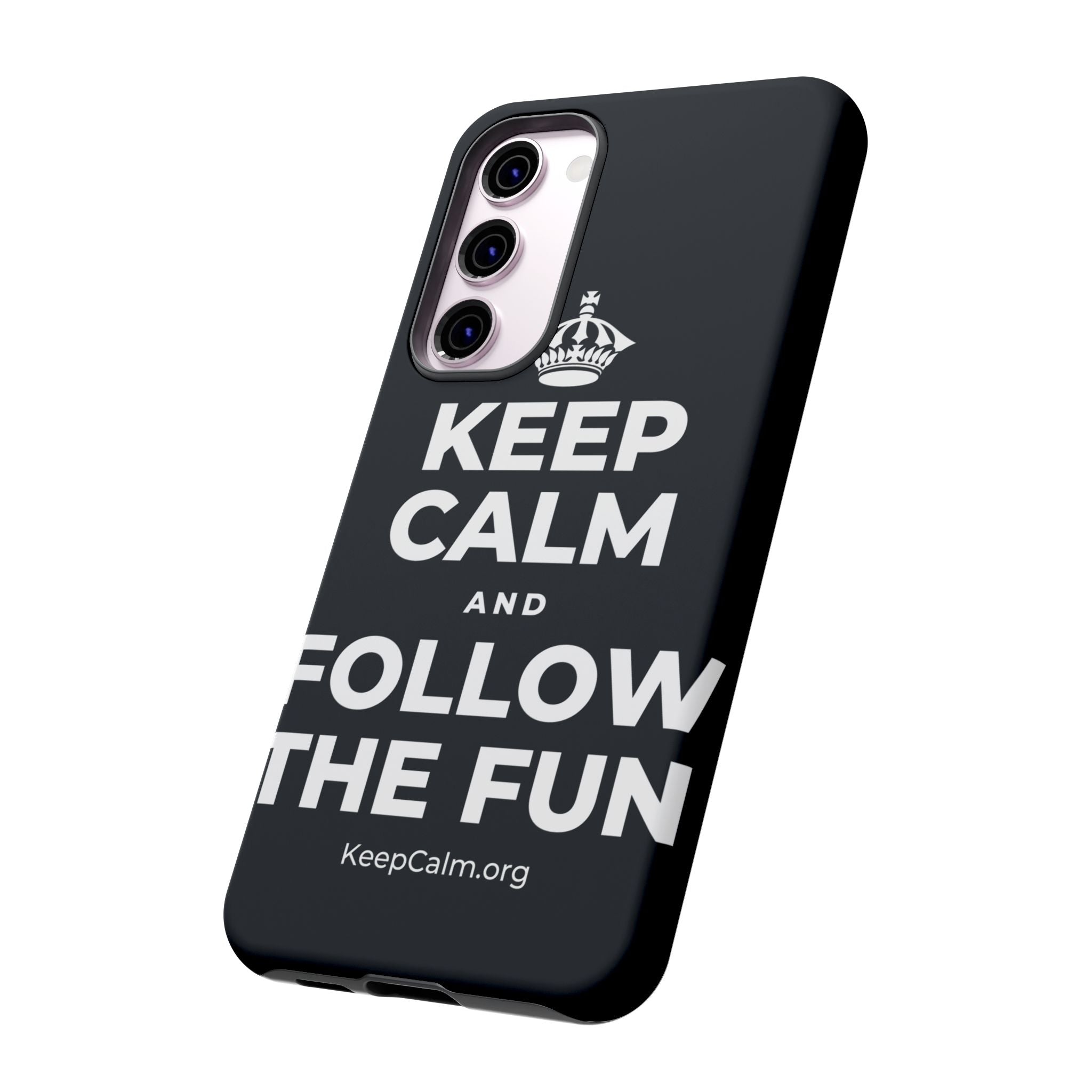 KEEP CALM AND FOLLOW THE FUN Phone Case (Dark)