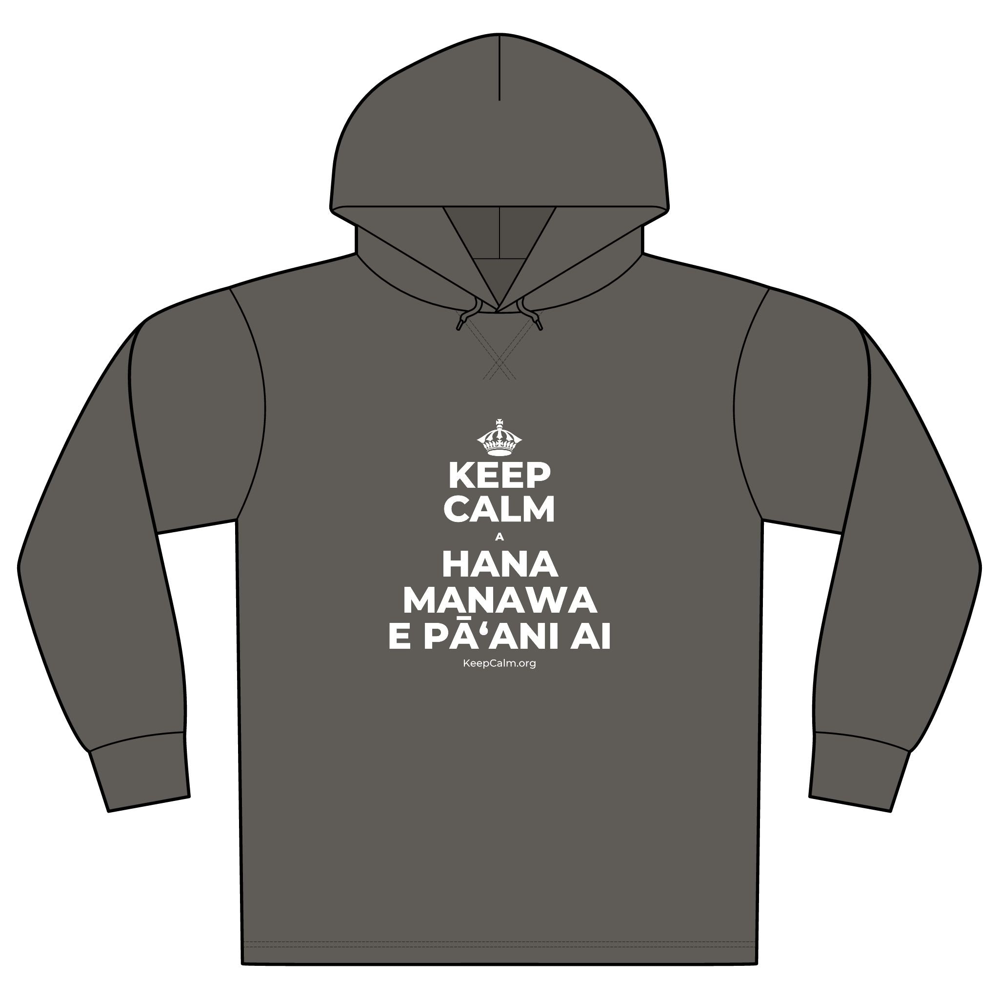 KEEP CALM A HANA MANAWA E PĀʻANI AI Organic Hoodie Tee